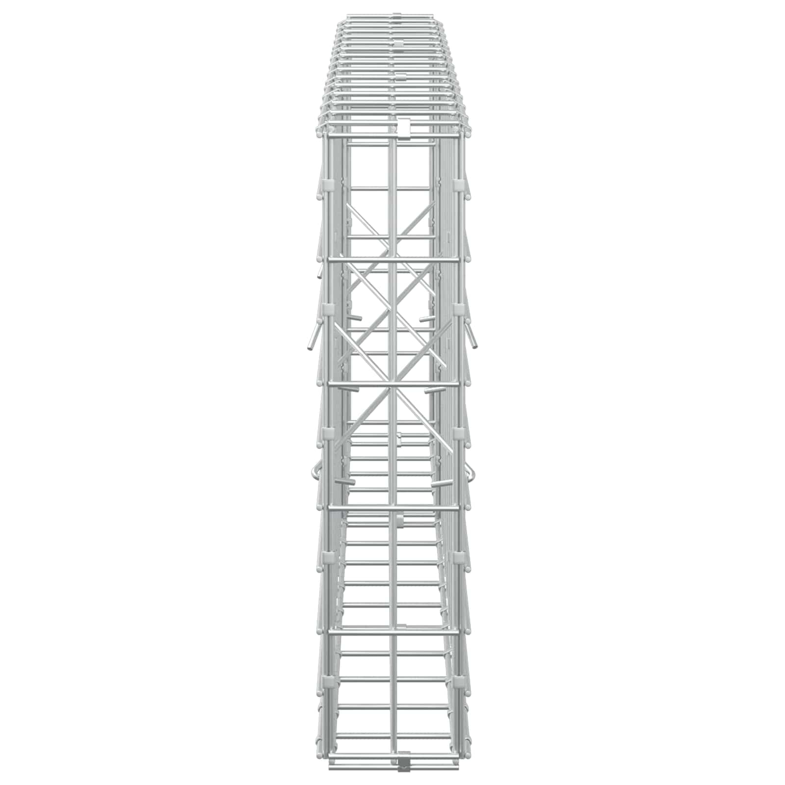 Gabion z žico 5 mm in mrežo 5x10 cm 150x10x50 cm