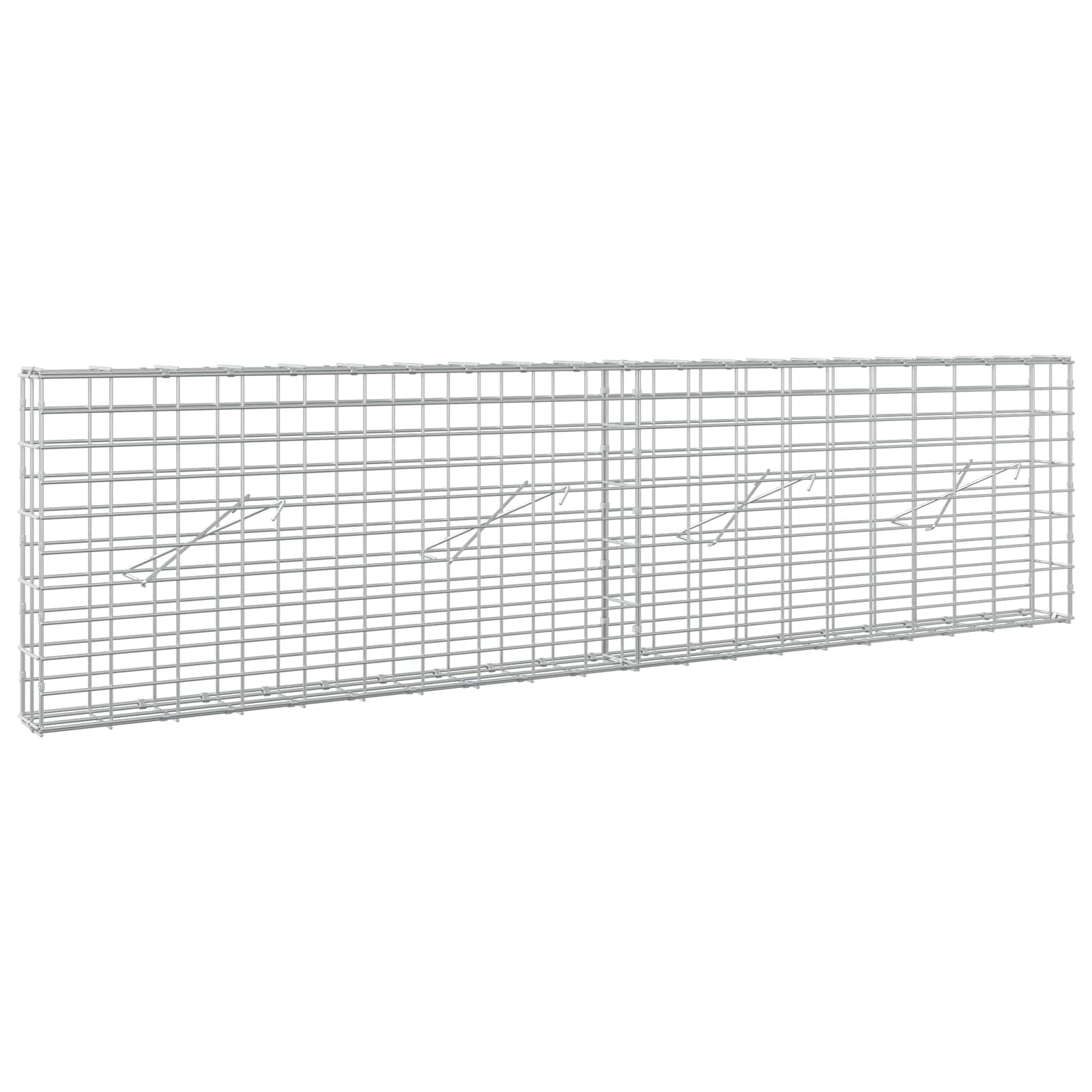 vidaXL Gabion s drátem 5 mm a síťkou 5x10 cm 200x10x50 cm