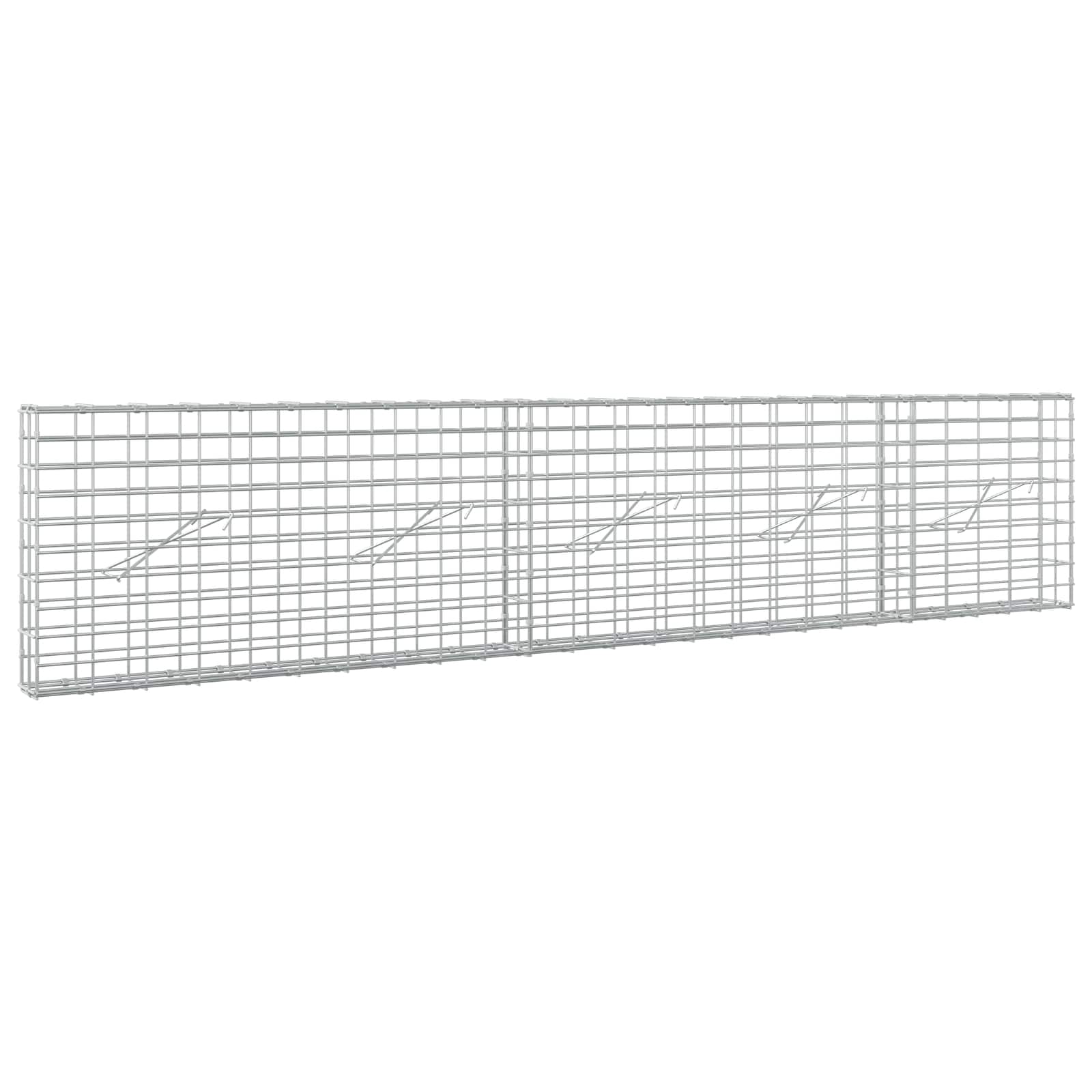 vidaXL Gabion s drátem 5 mm a síťkou 5x10 cm 250x10x50 cm