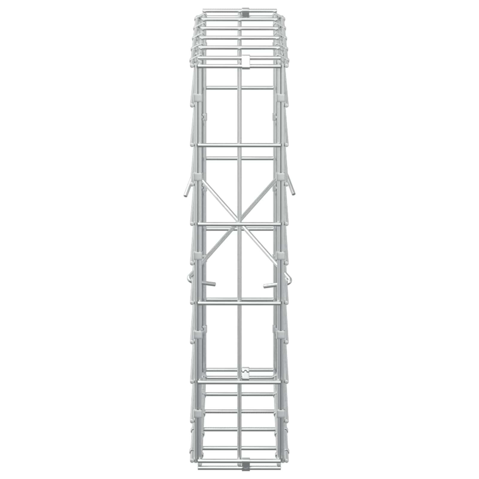 Gabion z žico 5 mm in mrežo 5x10 cm 250x10x50 cm