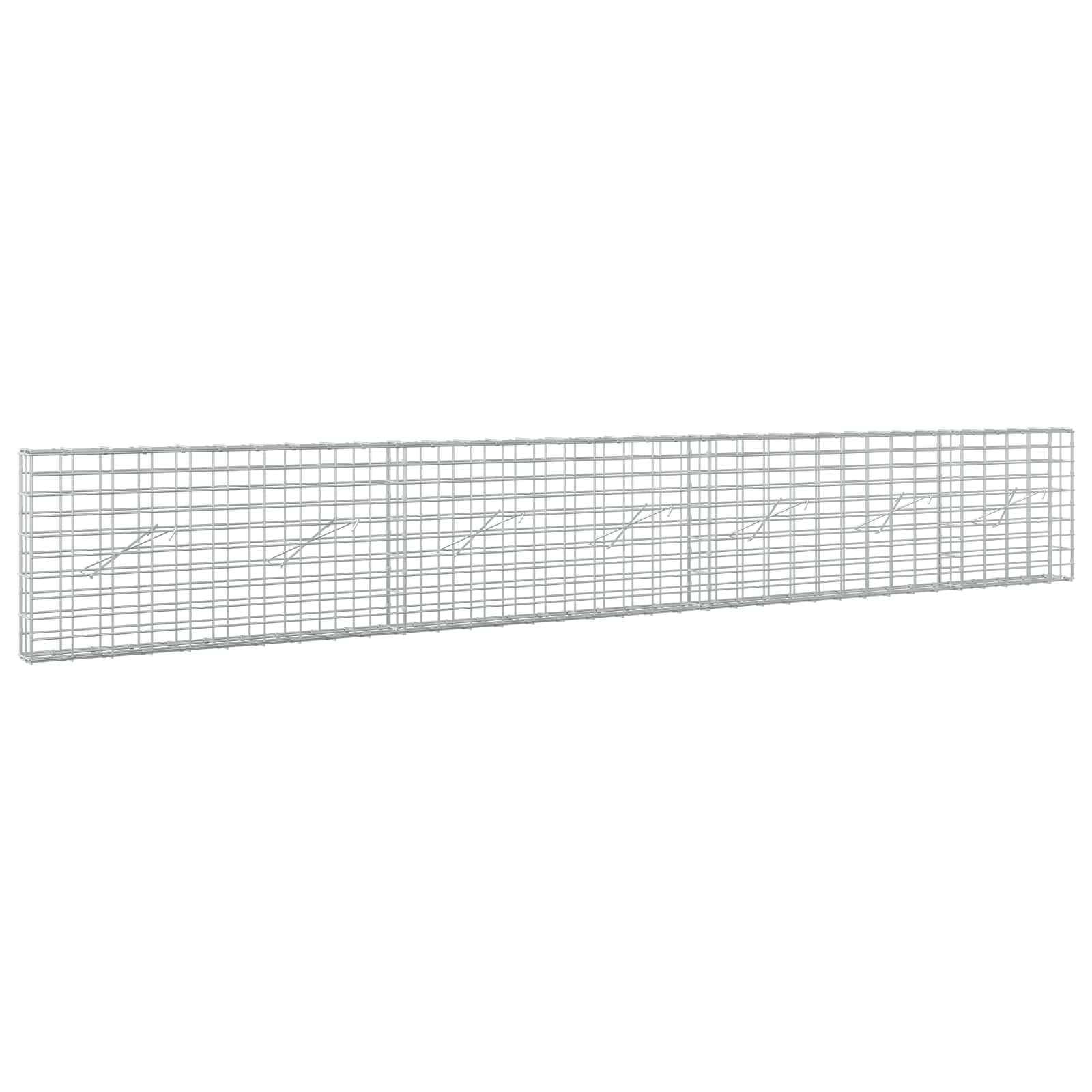 vidaXL Gabion s drátem 5 mm a síťkou 5x10 cm 350x10x50 cm