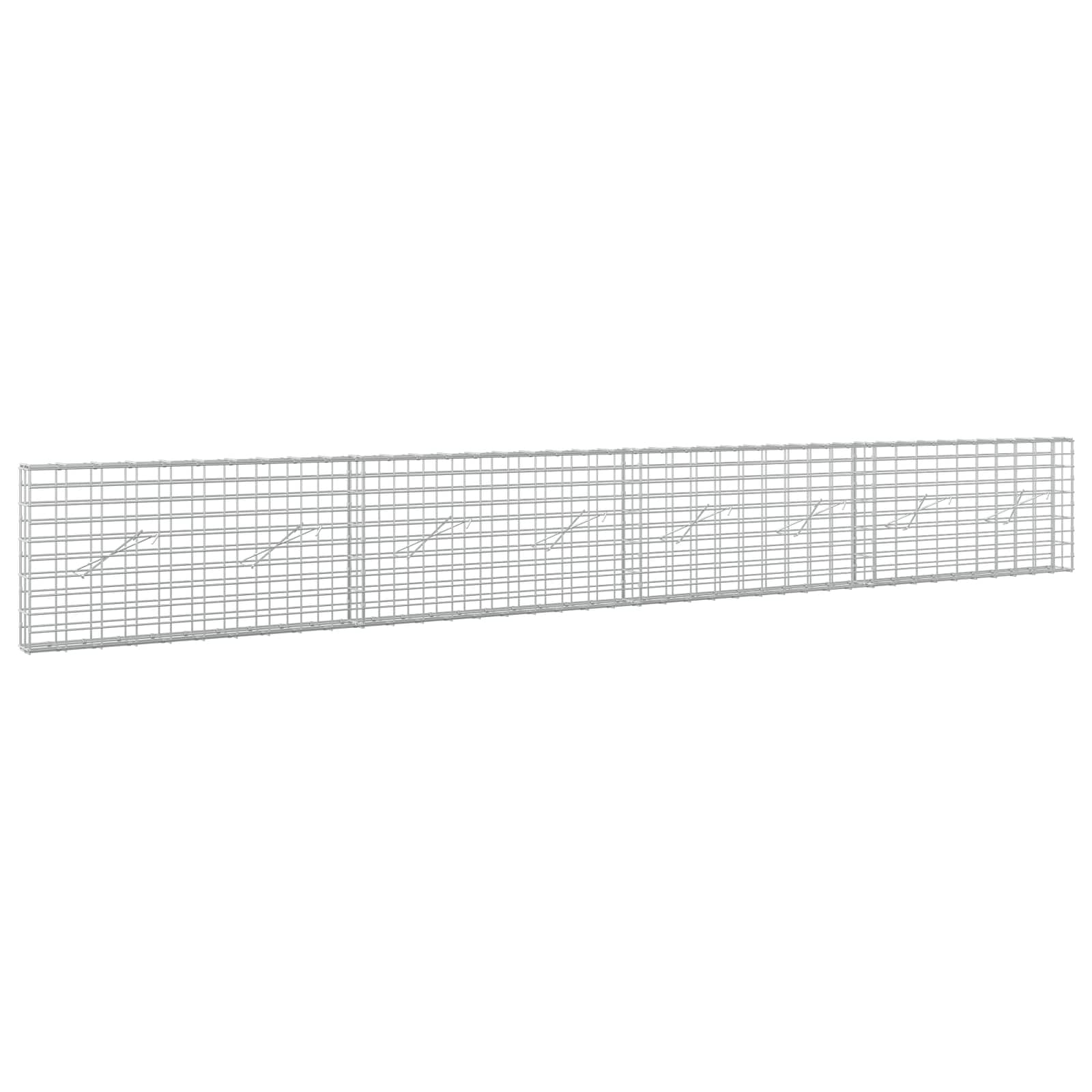 vidaXL Gabion s drátem 5 mm a síťkou 5x10 cm 400x10x50 cm
