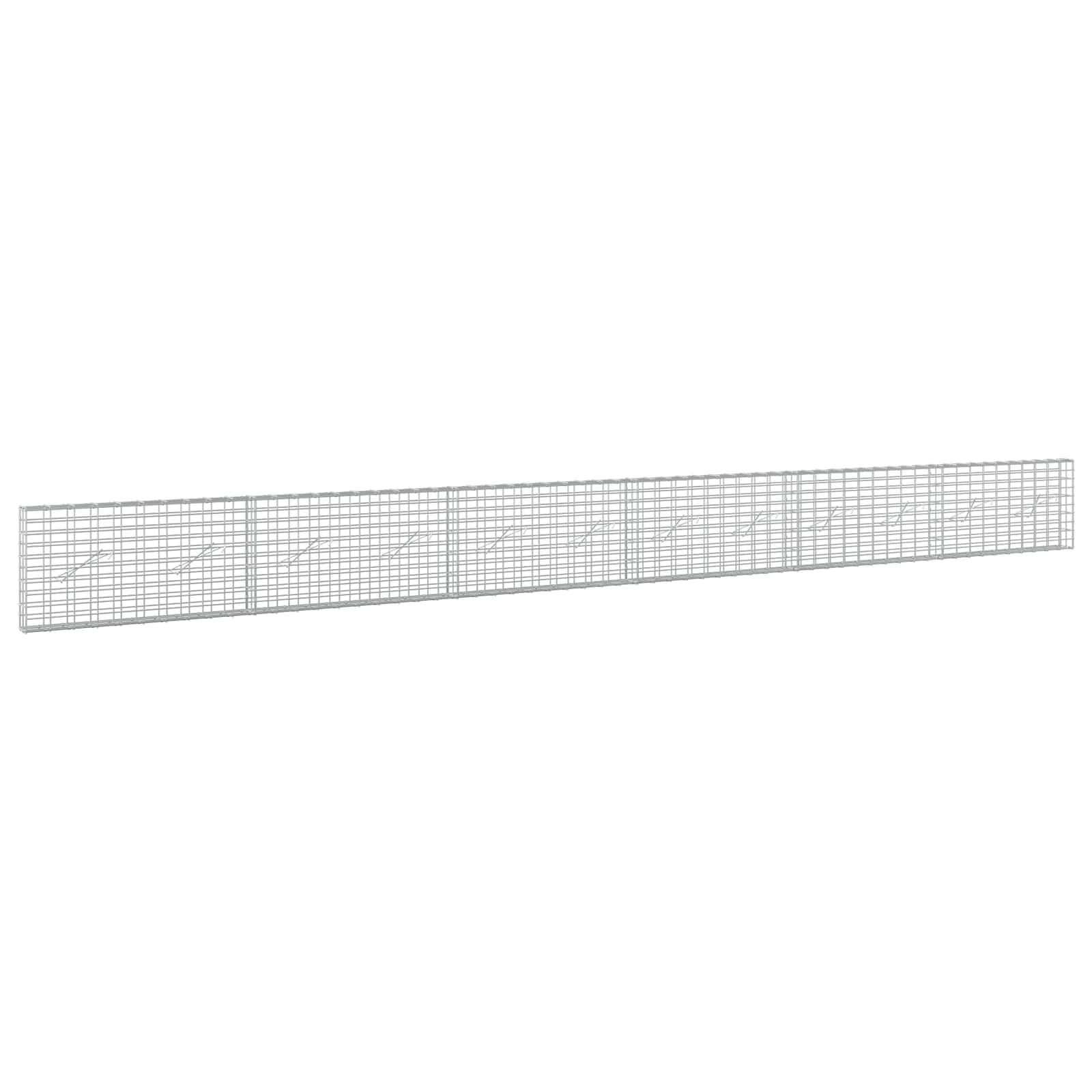 vidaXL Gabion s drátem 5 mm a síťkou 5x10 cm 600x10x50 cm