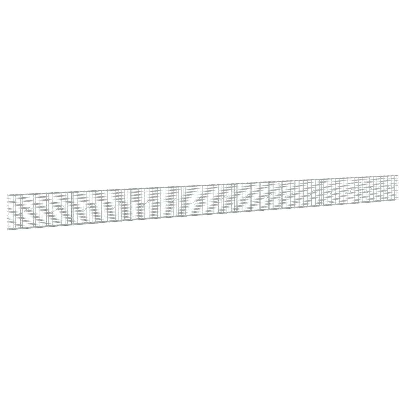 vidaXL Gabion s drátem 5 mm a síťkou 5x10 cm 800x10x50 cm