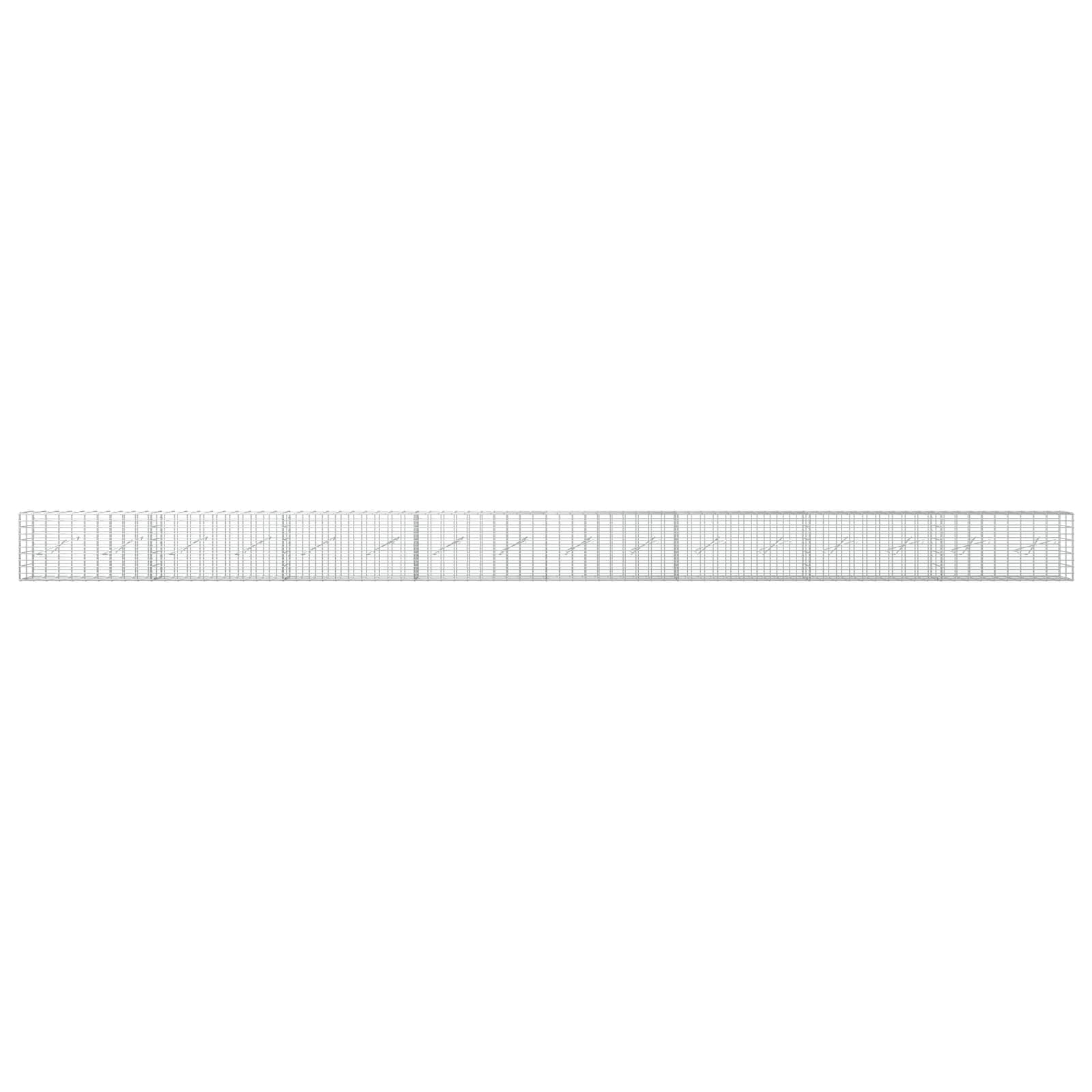 Gabion z žico 5 mm in mrežo 5x10 cm 800x10x50 cm