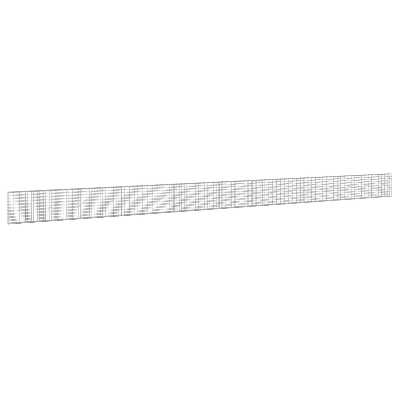 Gabion z žico 5 mm in mrežo 5x10 cm 850x10x50 cm