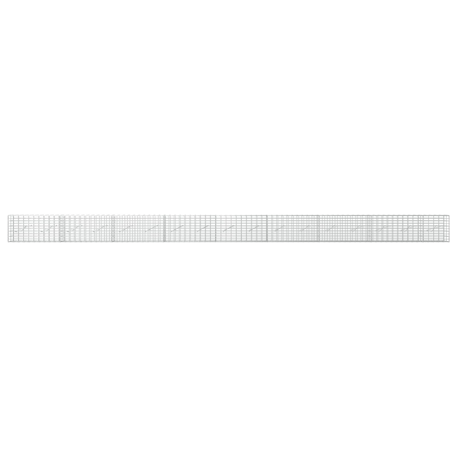 Gabion z žico 5 mm in mrežo 5x10 cm 850x10x50 cm