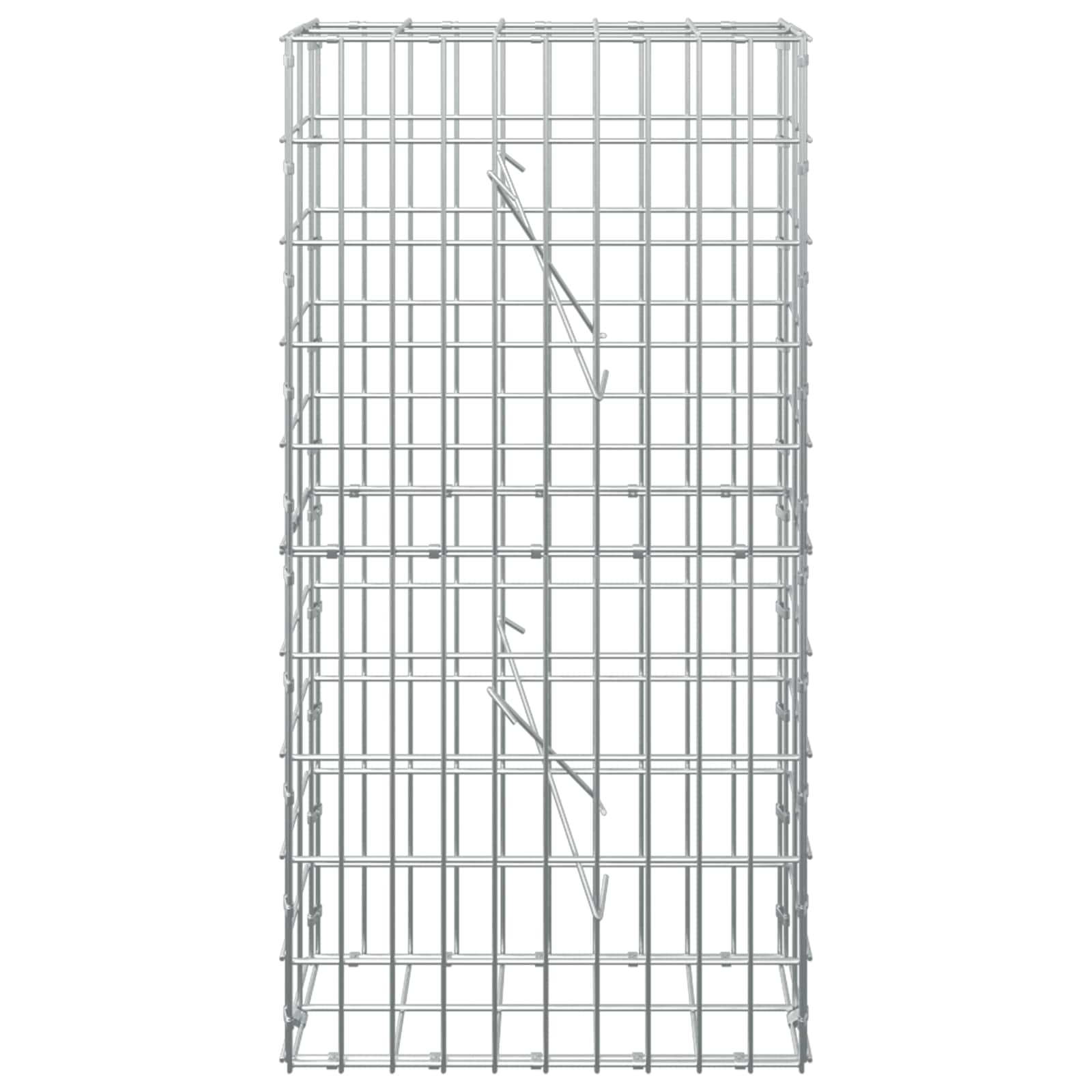 Gabion z žico 5 mm in mrežo 5x10 cm 50x10x100 cm