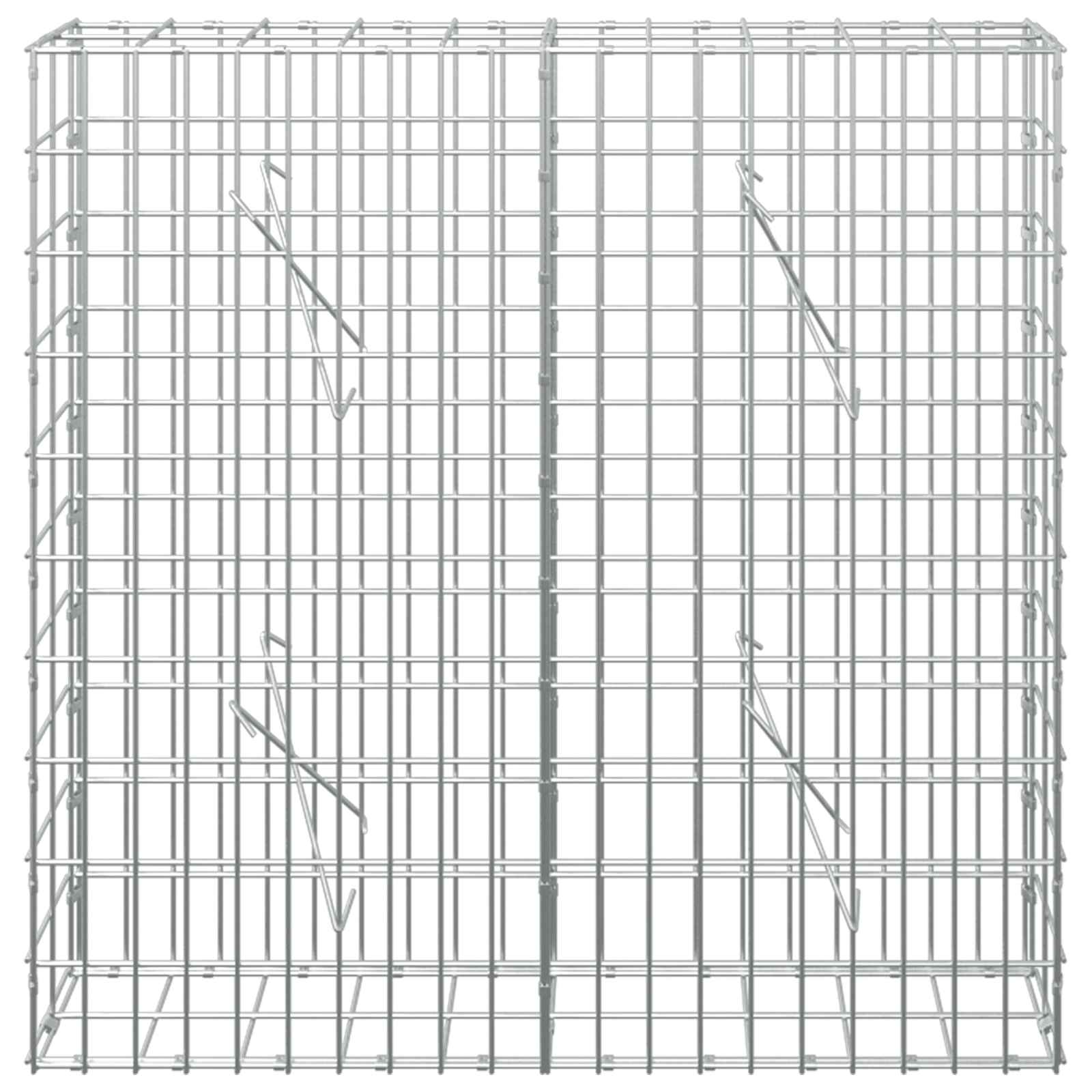 Gabion z žico 5 mm in mrežo 5x10 cm 100x10x100 cm