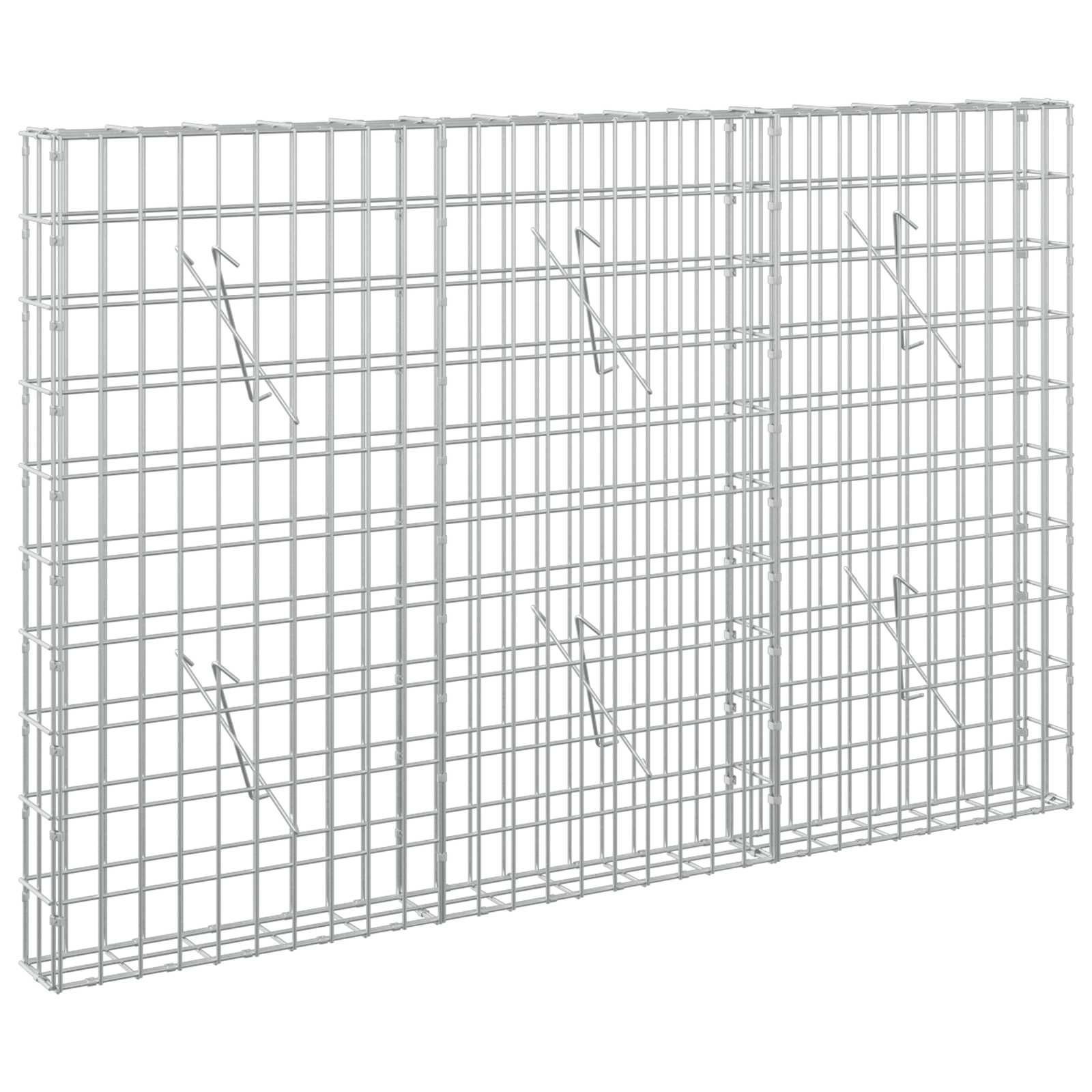 Gabion z žico 5 mm in mrežo 5x10 cm 150x10x100 cm