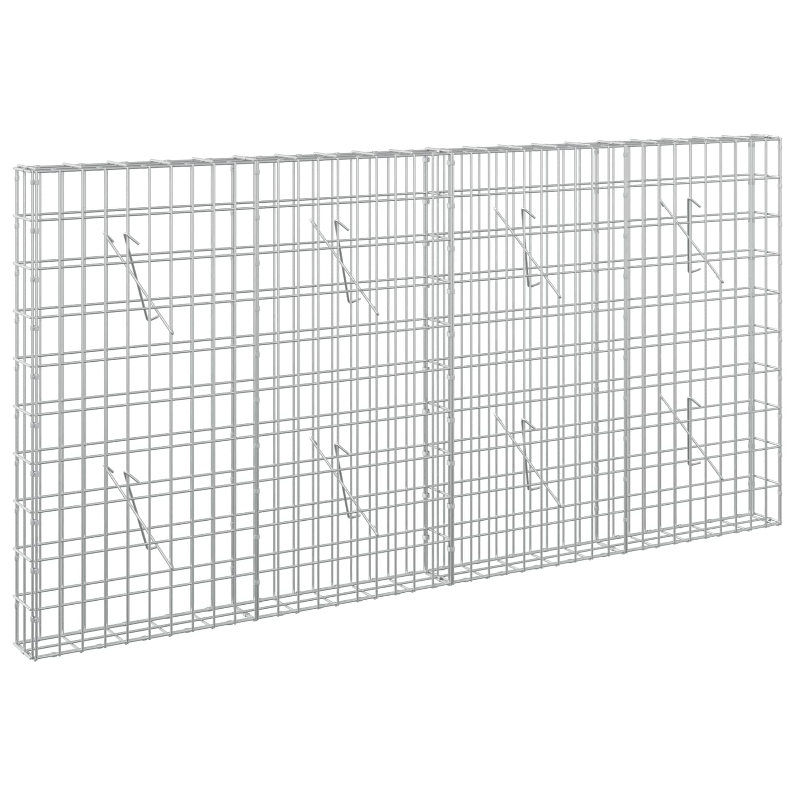 vidaXL Gabion s drátem 5 mm a síťkou 5x10 cm 200x10x100 cm
