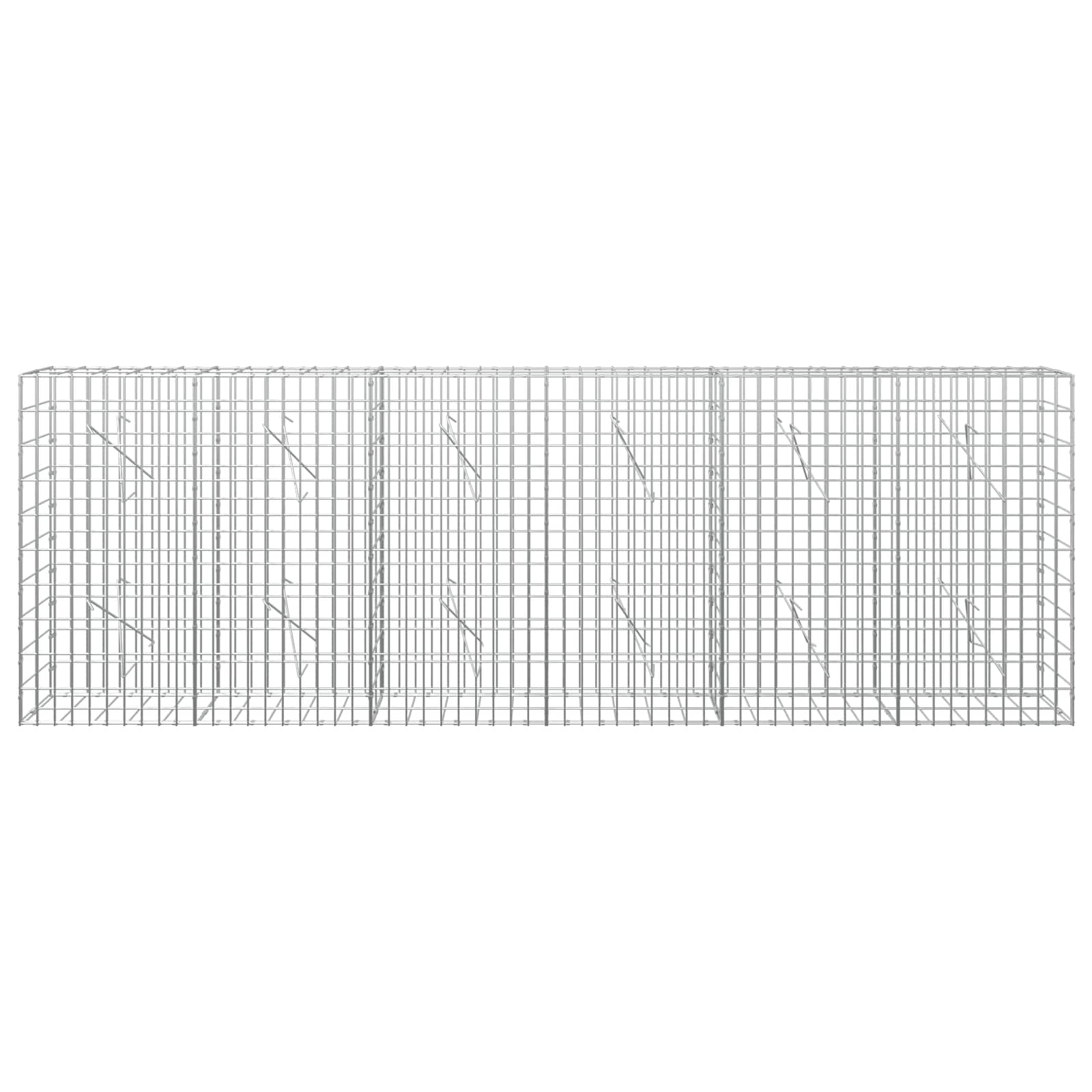 Gabion z žico 5 mm in mrežo 5x10 cm 300x10x100 cm