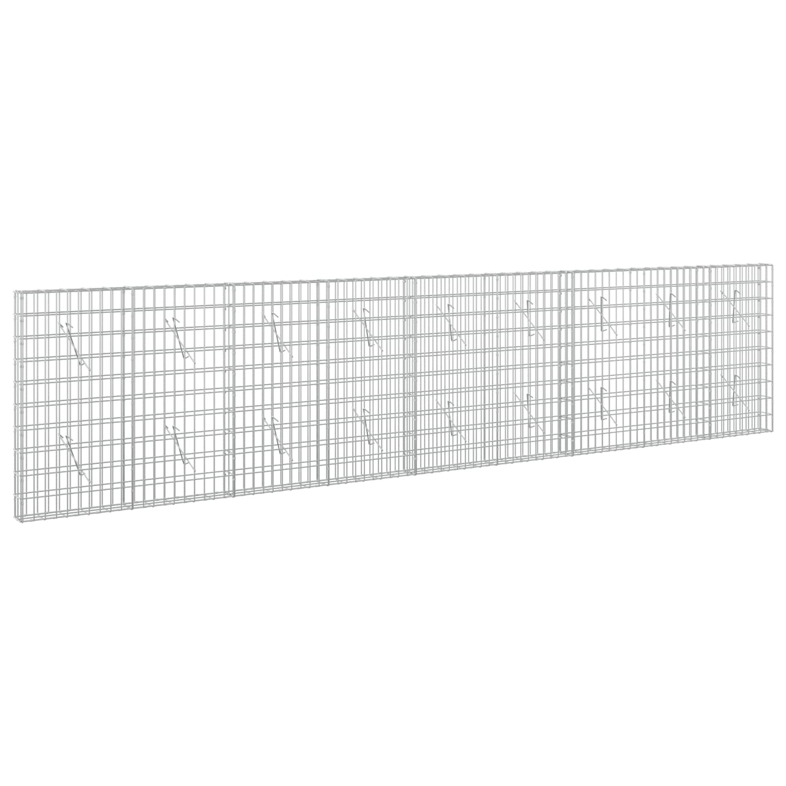 Gabion z žico 5 mm in mrežo 5x10 cm 450x10x100 cm