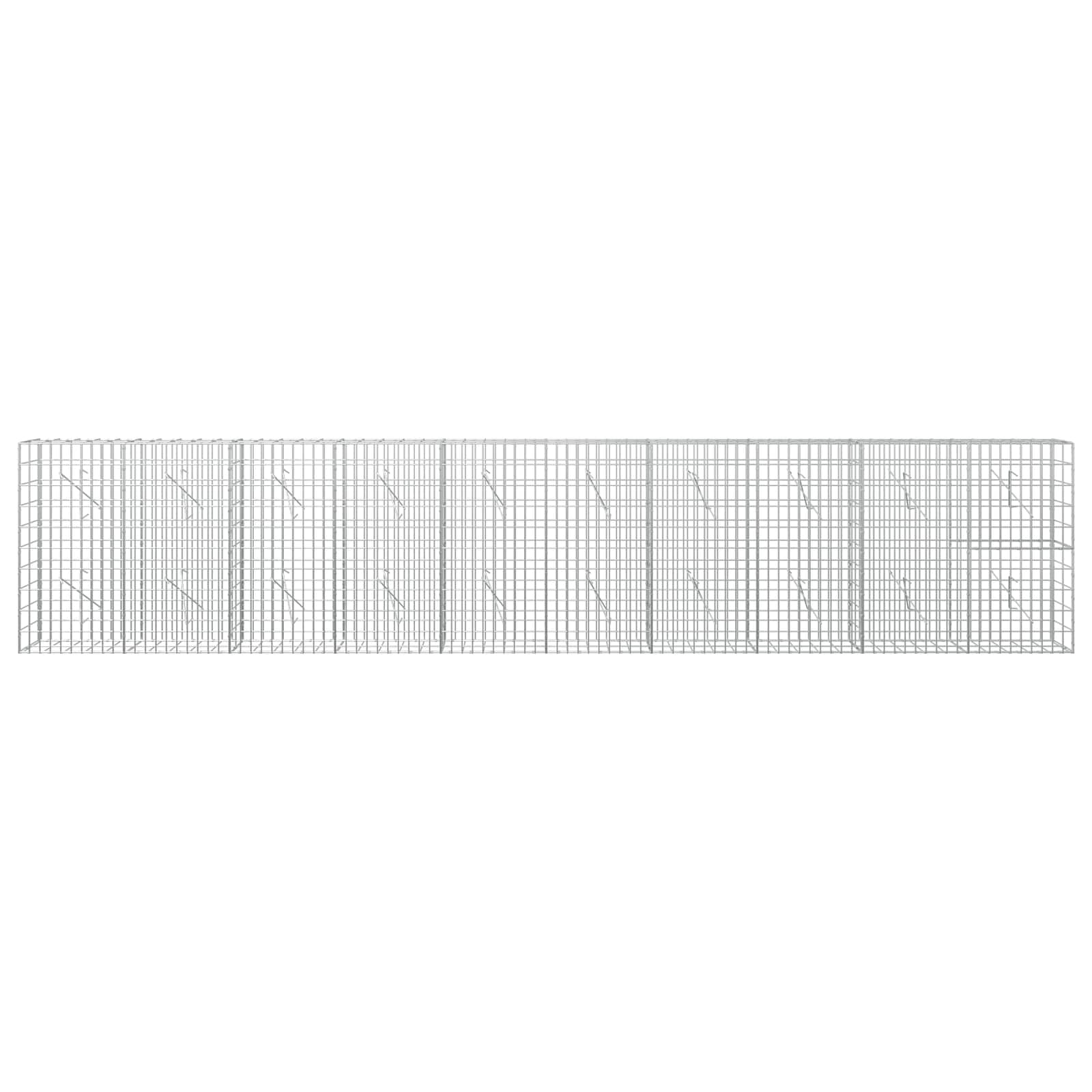 Gabion z žico 5 mm in mrežo 5x10 cm 500x10x100 cm