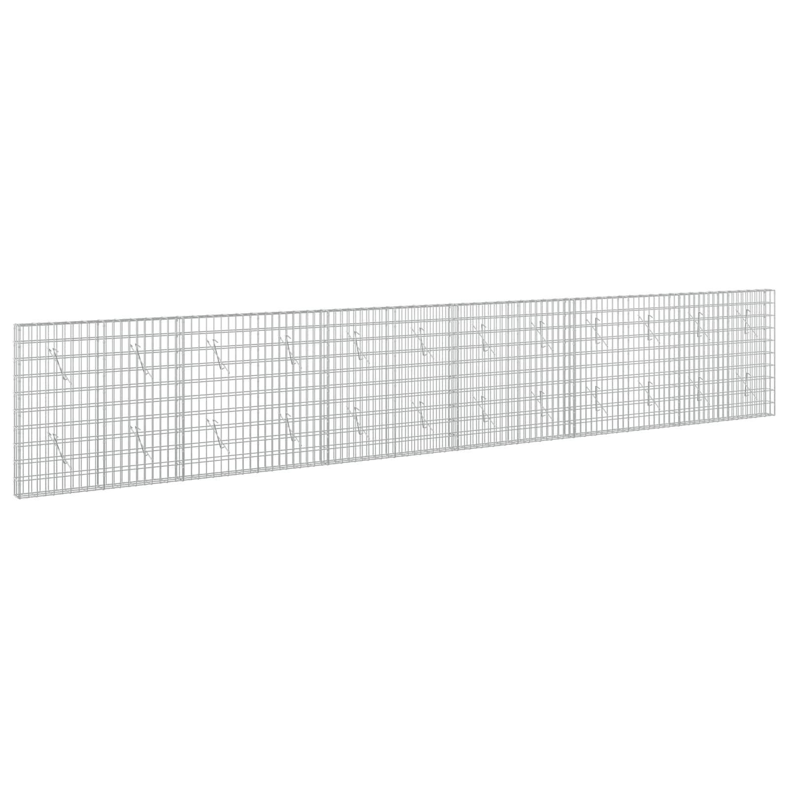Gabion z žico 5 mm in mrežo 5x10 cm 600x10x100 cm