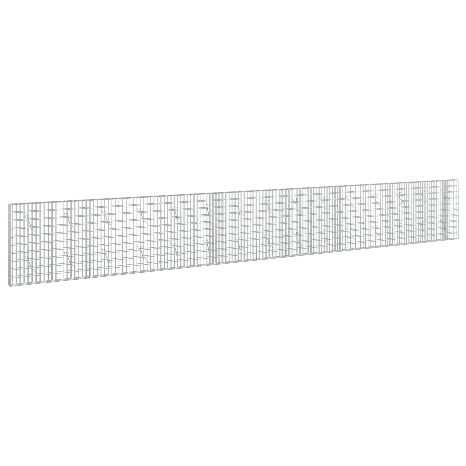 vidaXL Gabion s drátem 5 mm a síťkou 5x10 cm 750x10x100 cm