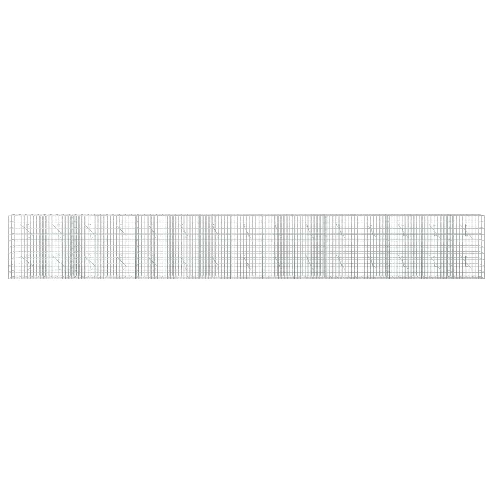 Gabion z žico 5 mm in mrežo 5x10 cm 750x10x100 cm
