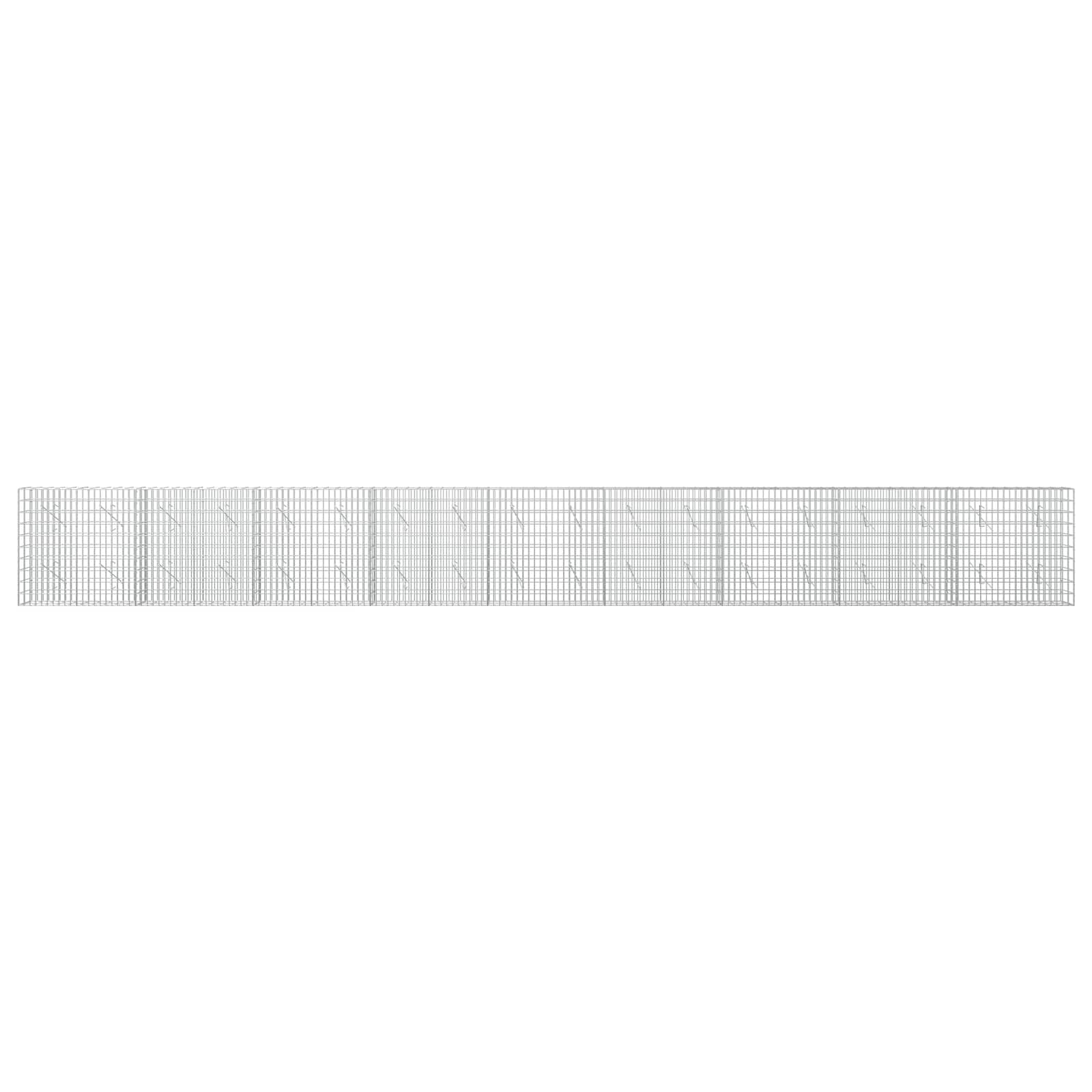 Gabion z žico 5 mm in mrežo 5x10 cm 900x10x100 cm