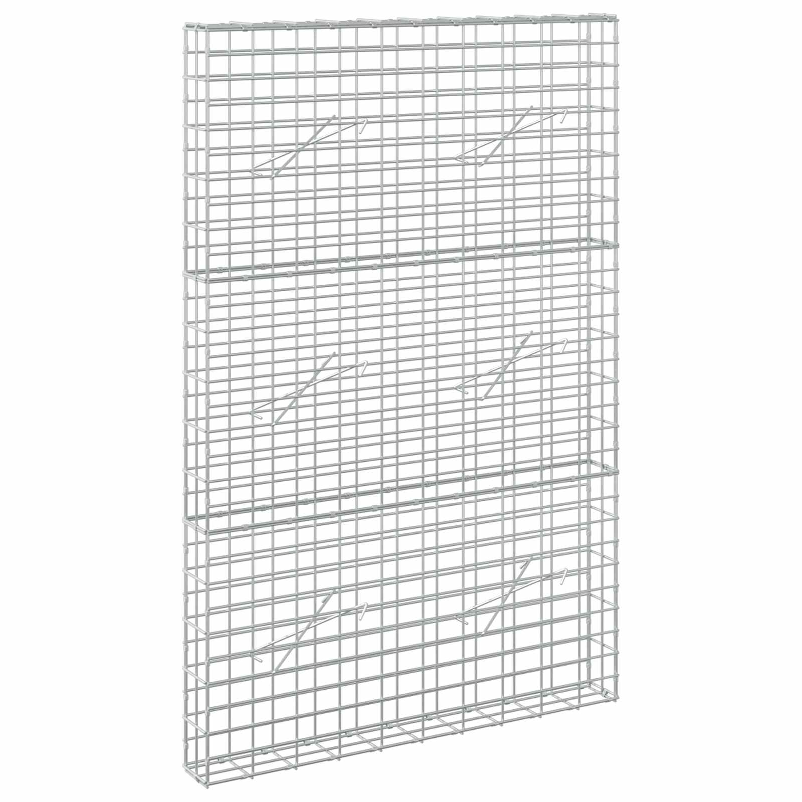 vidaXL Gabion s drátem 5 mm a síťkou 5x10 cm 100x10x150 cm