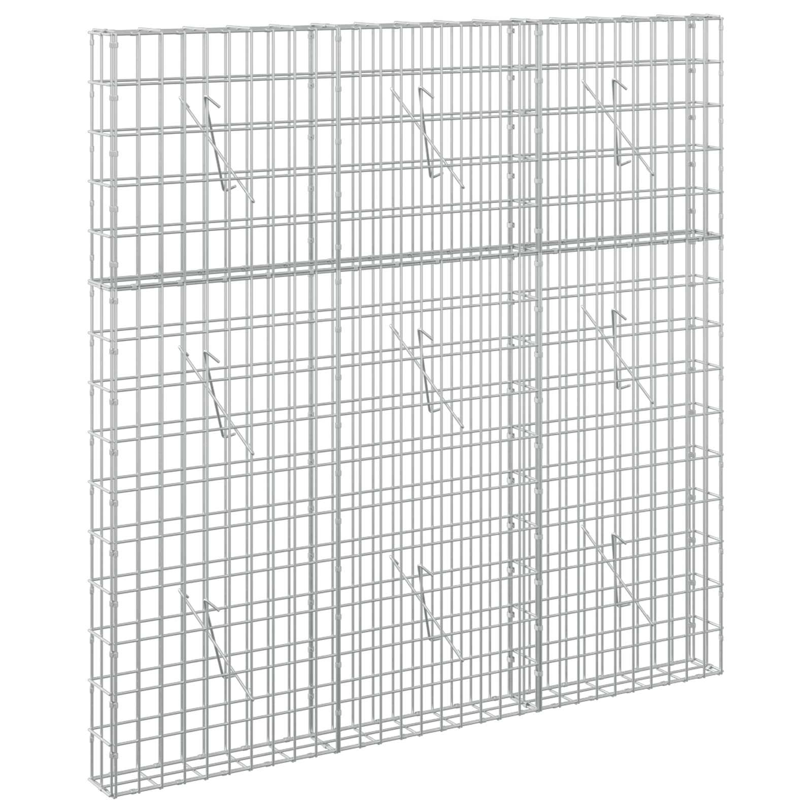 Gabion z žico 5 mm in mrežo 5x10 cm 150x10x150 cm