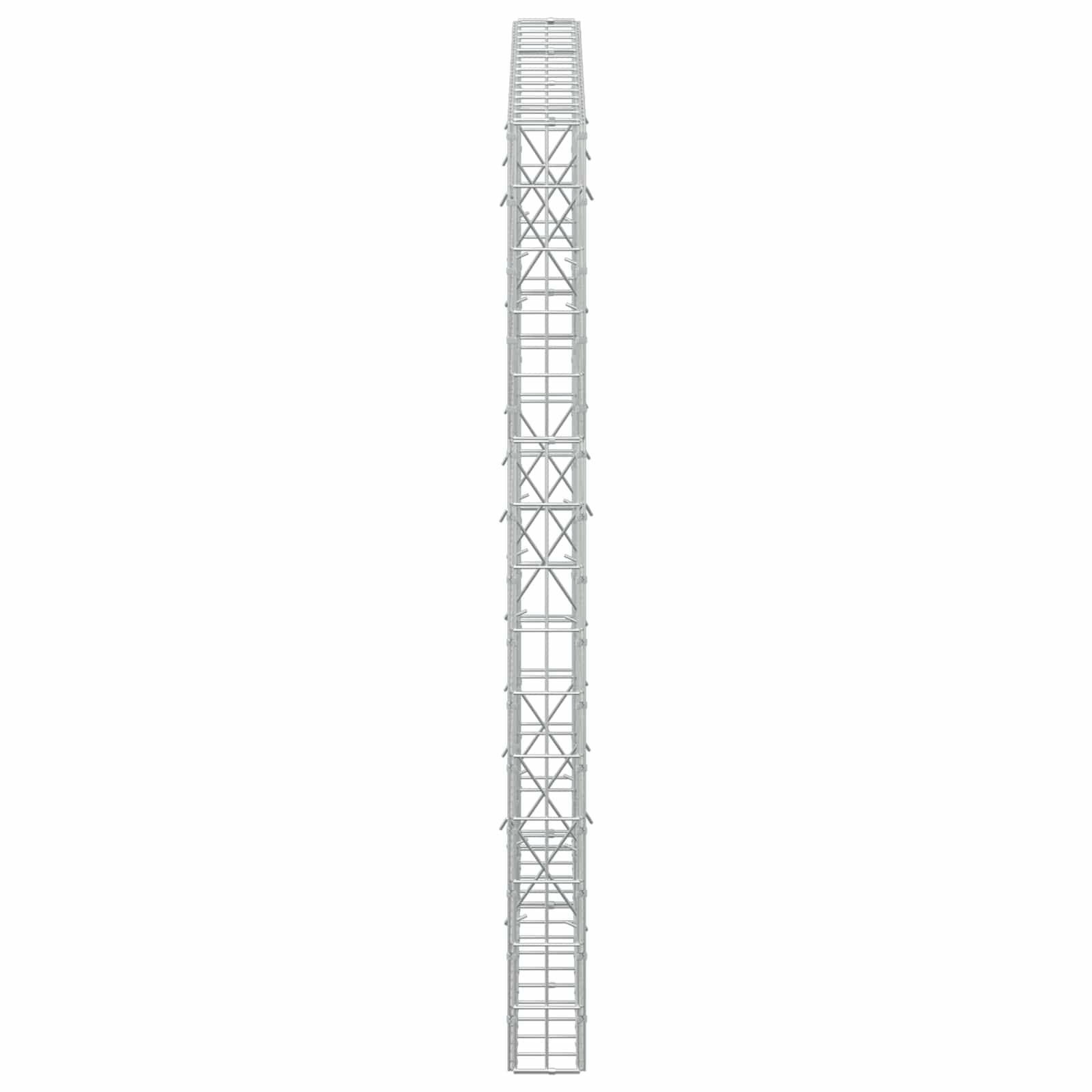 Gabion z žico 5 mm in mrežo 5x10 cm 150x10x150 cm