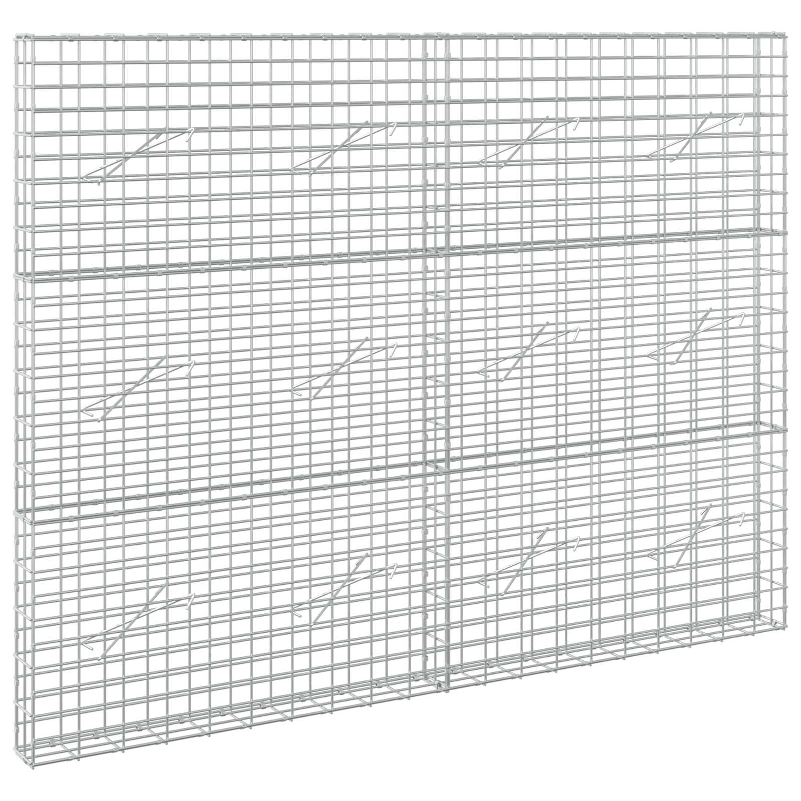 vidaXL Gabion s drátem 5 mm a síťkou 5x10 cm 200x10x150 cm