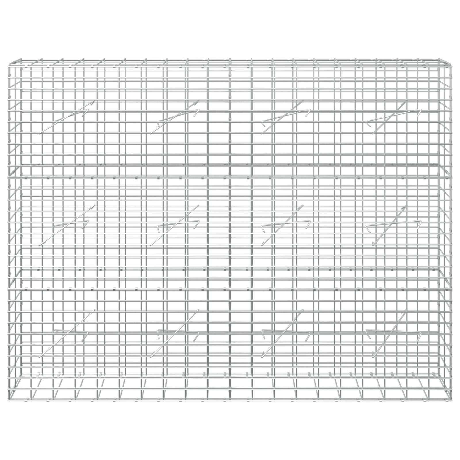 Gabion z žico 5 mm in mrežo 5x10 cm 200x10x150 cm
