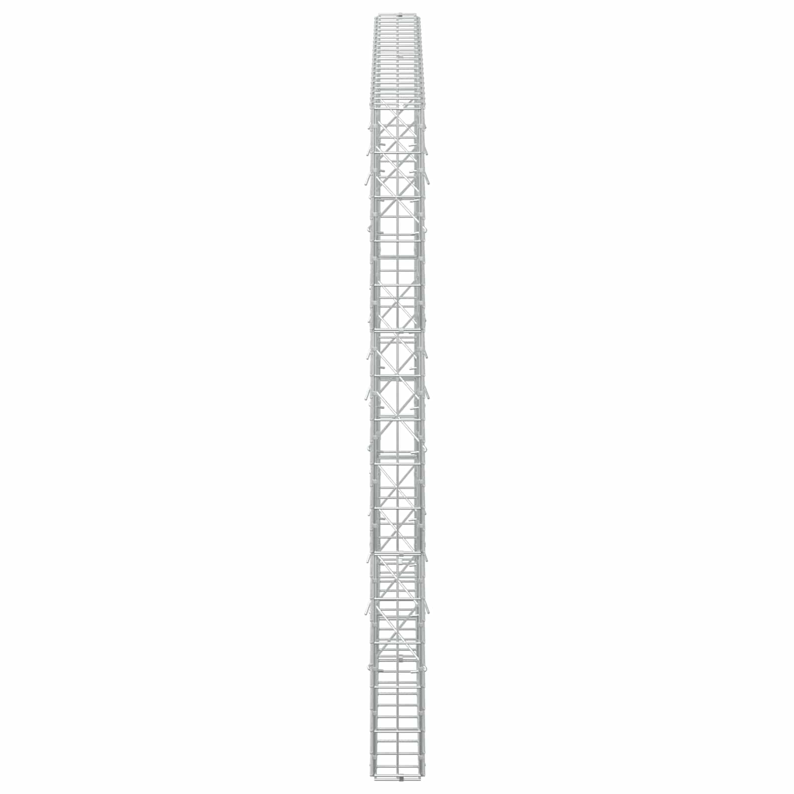 Gabion z žico 5 mm in mrežo 5x10 cm 200x10x150 cm