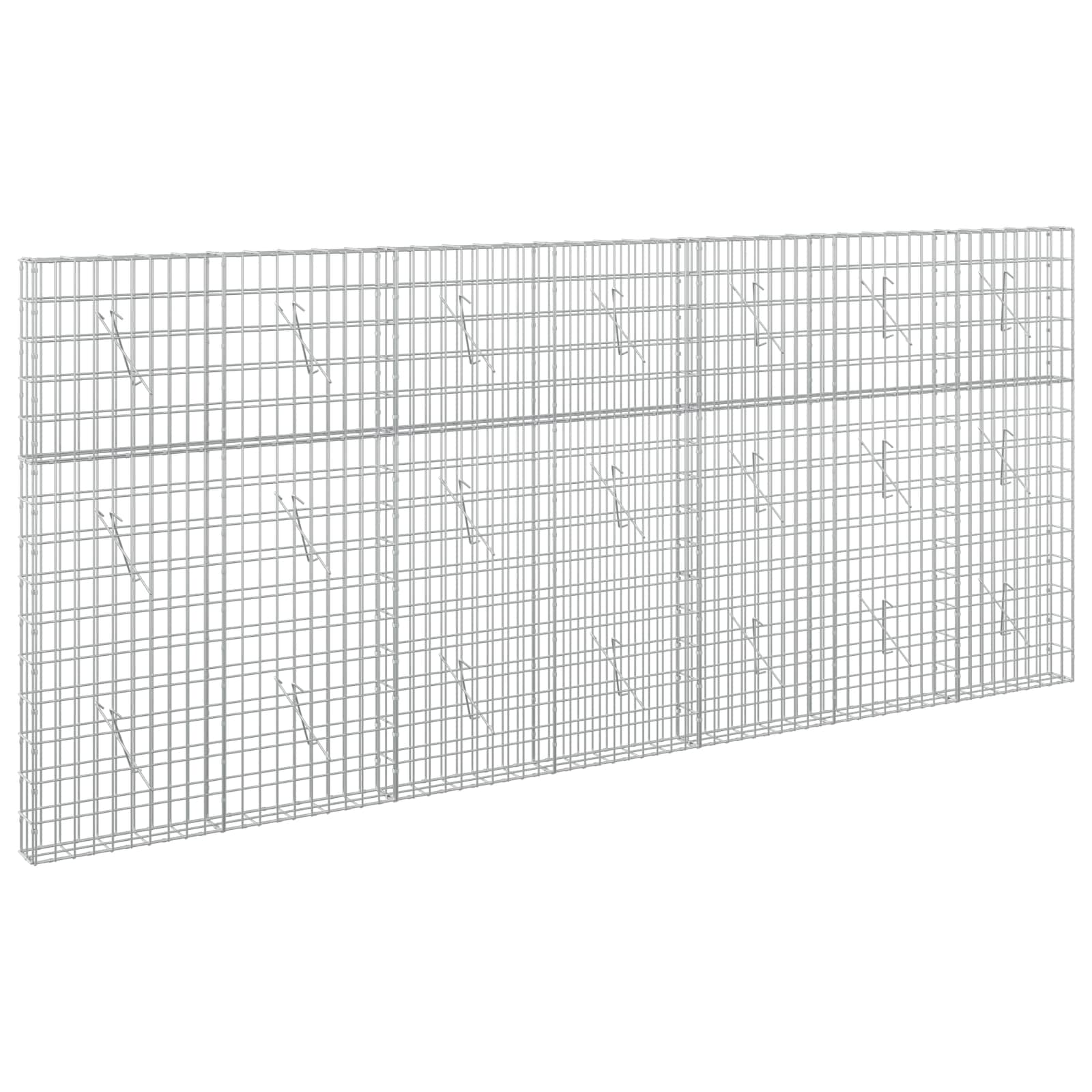Gabion z žico 5 mm in mrežo 5x10 cm 350x10x150 cm