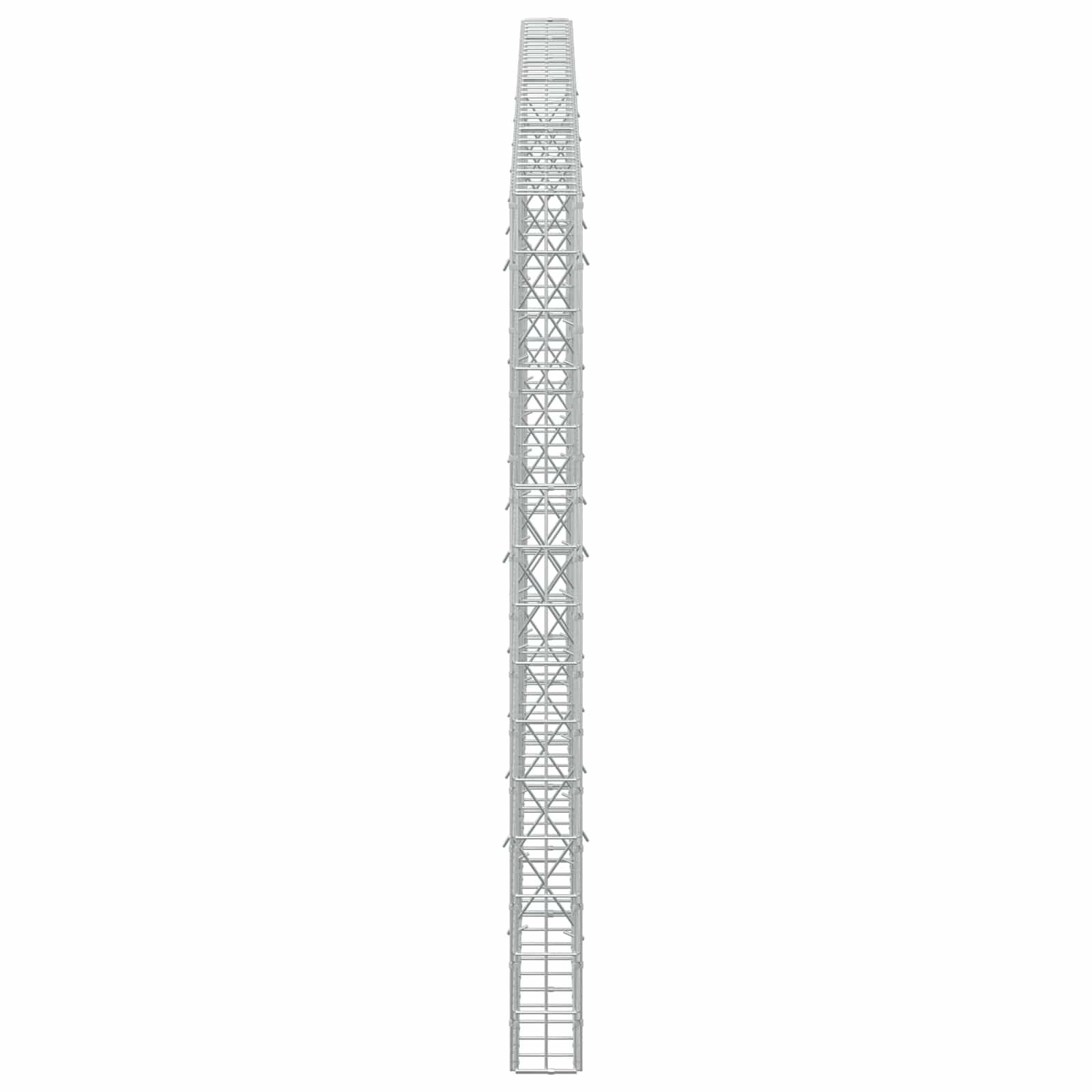 Gabion z žico 5 mm in mrežo 5x10 cm 350x10x150 cm