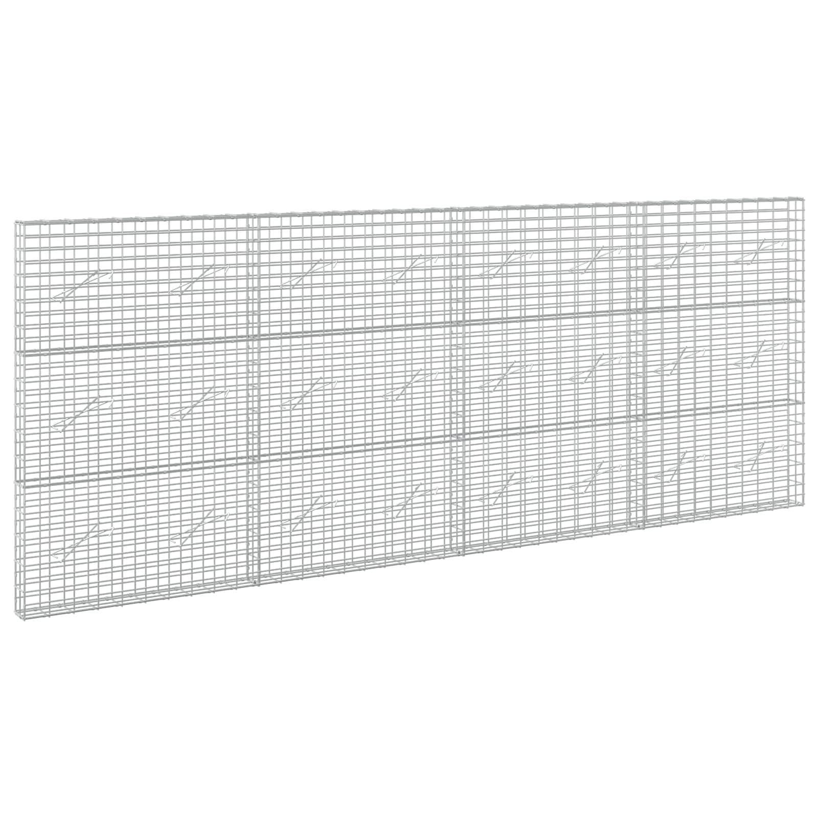 vidaXL Gabion s drátem 5 mm a síťkou 5x10 cm 400x10x150 cm