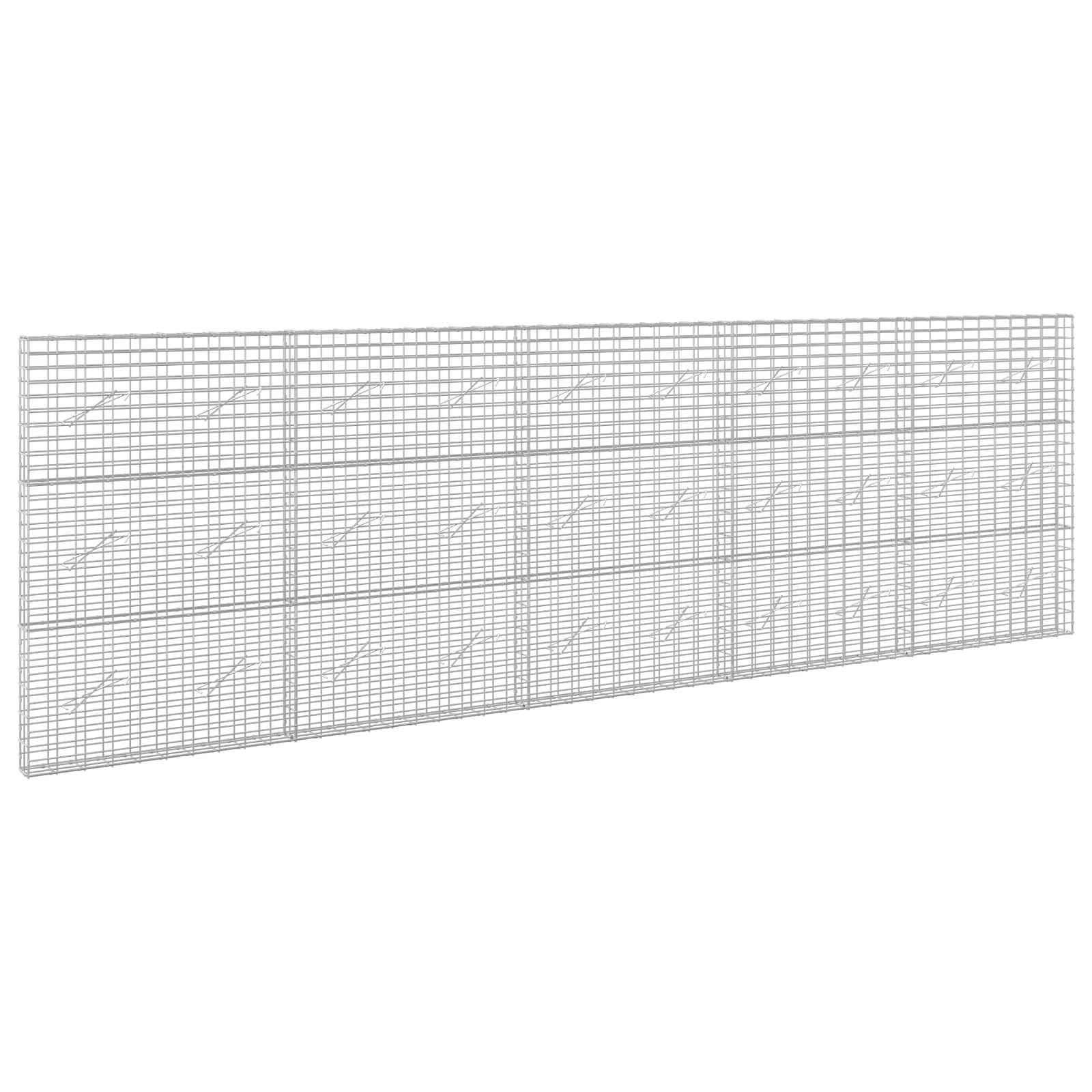 vidaXL Gabion s drátem 5 mm a síťkou 5x10 cm 500x10x150 cm
