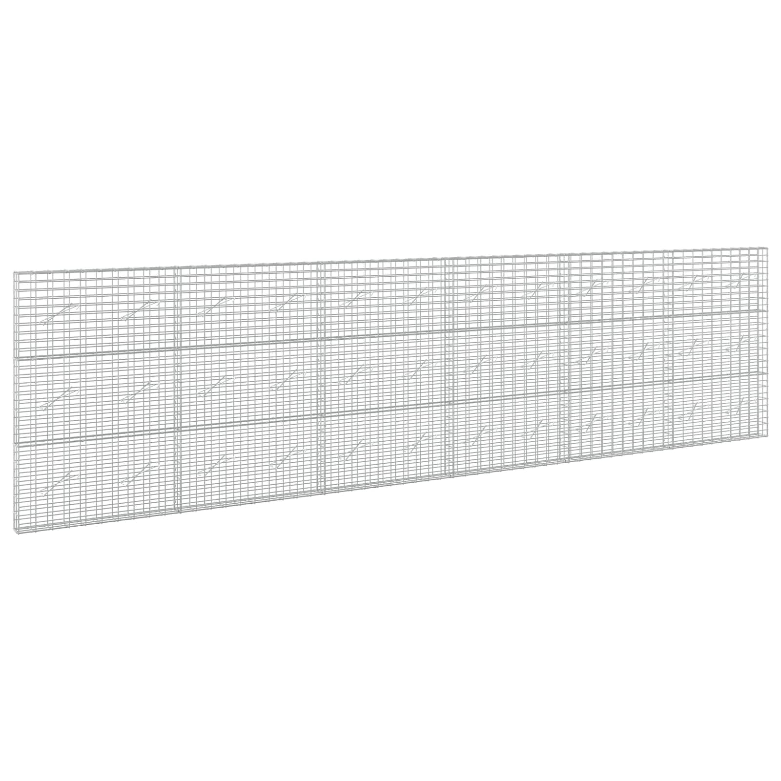 vidaXL Gabion s drátem 5 mm a síťkou 5x10 cm 600x10x150 cm