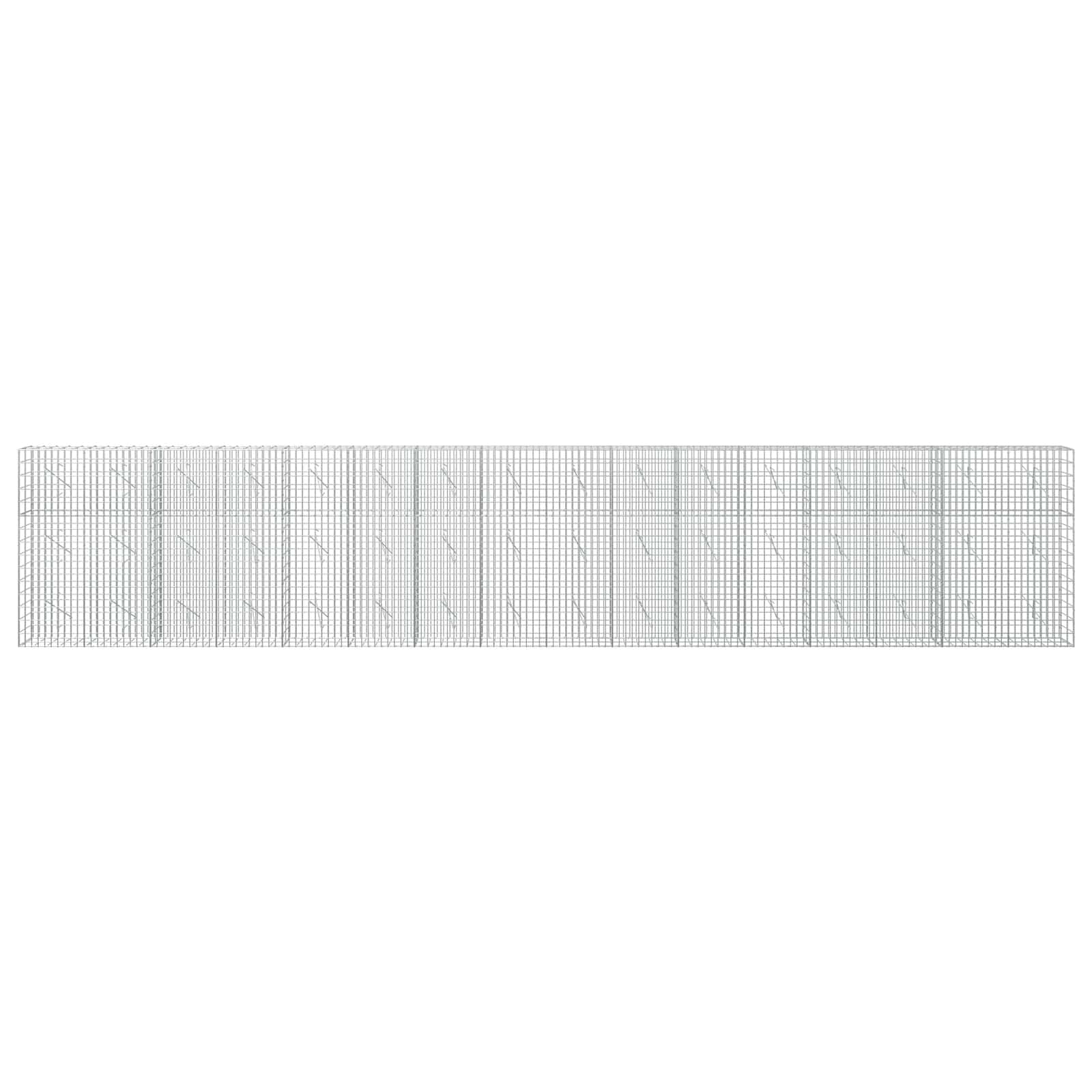 Gabion z žico 5 mm in mrežo 5x10 cm 800x10x150 cm