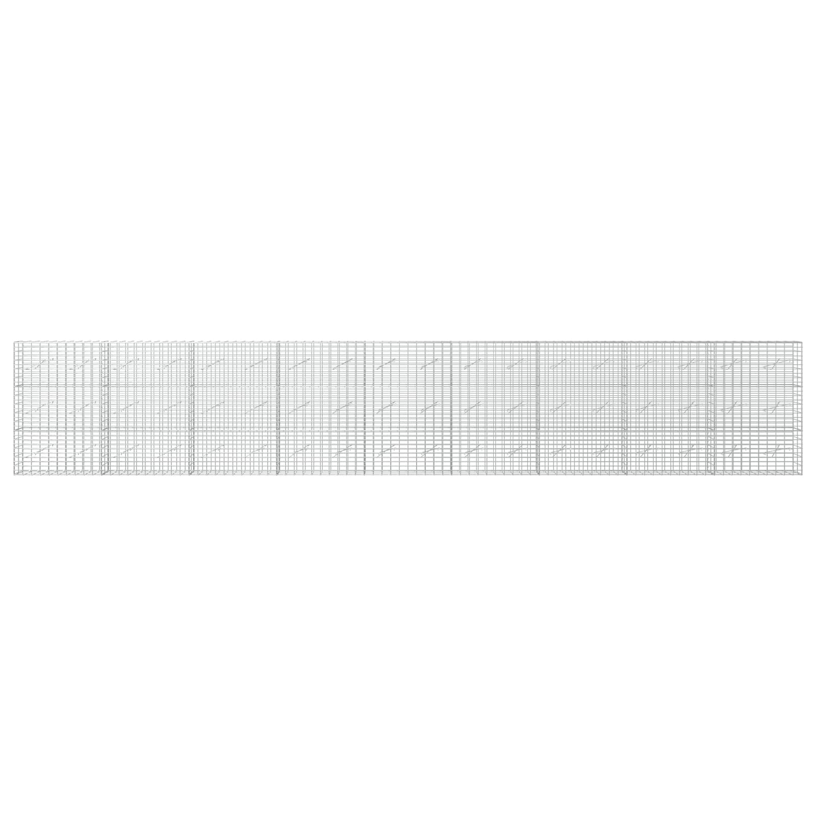 Gabion z žico 5 mm in mrežo 5x10 cm 900x10x150 cm