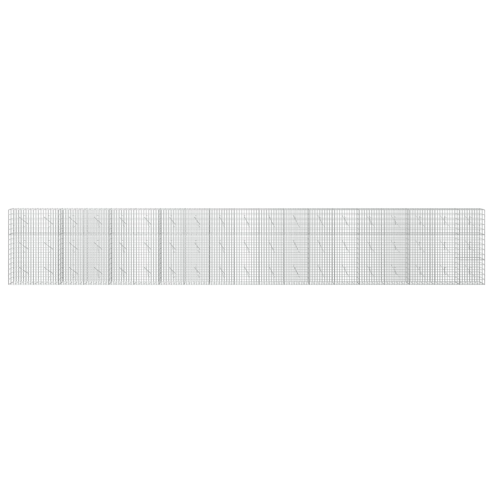 Gabion z žico 5 mm in mrežo 5x10 cm 950x10x150 cm