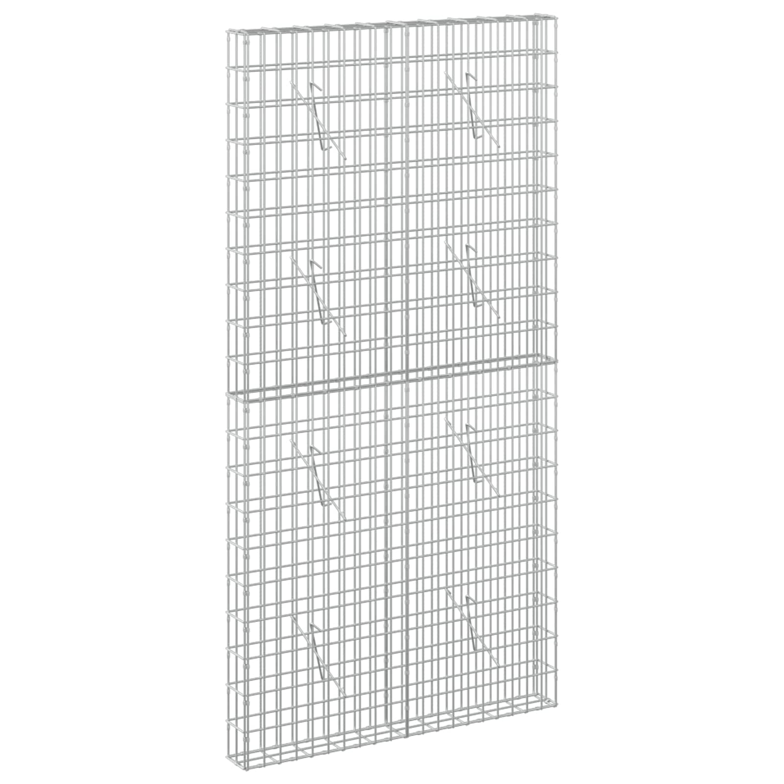 Gabion z žico 5 mm in mrežo 5x10 cm 100x10x200 cm