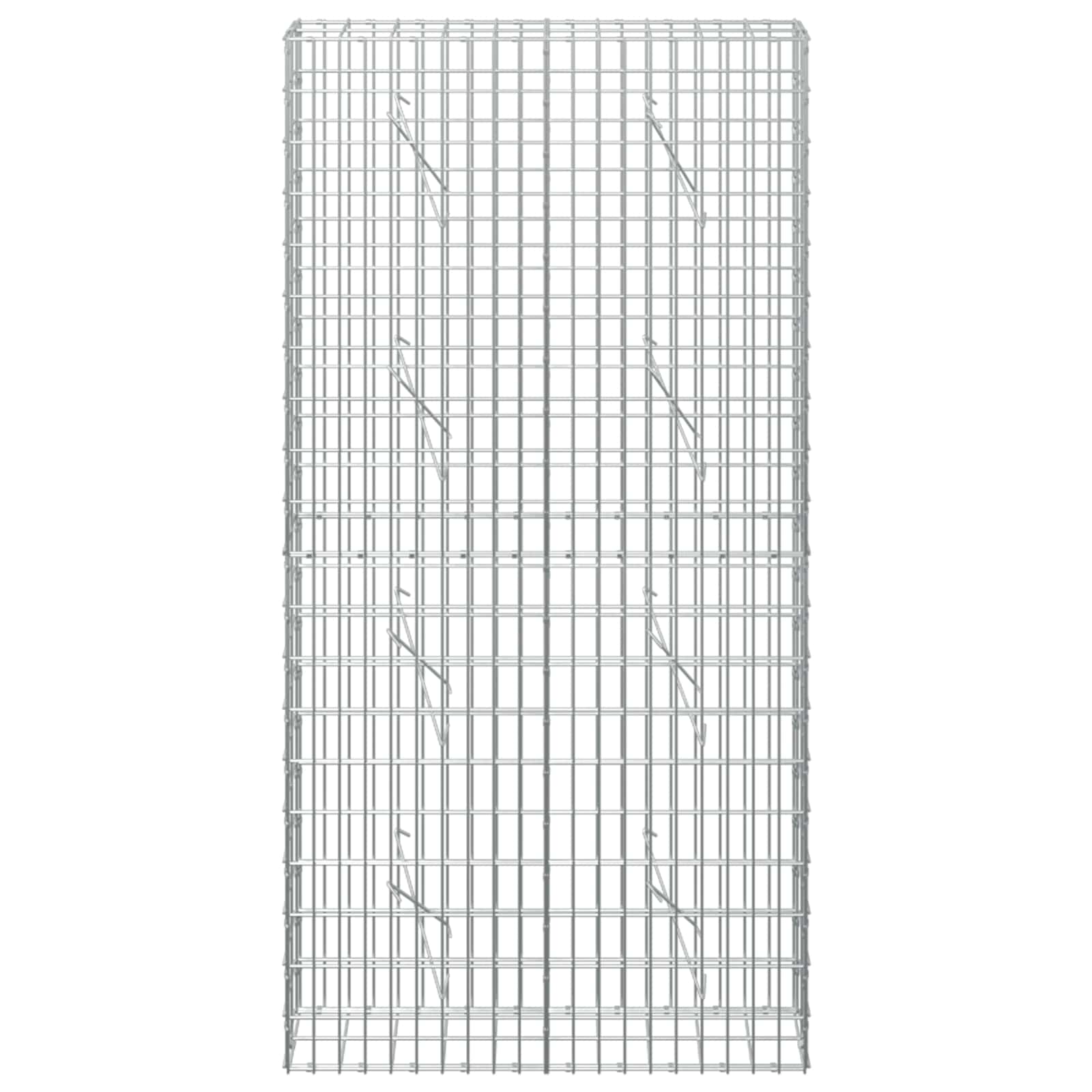 Gabion z žico 5 mm in mrežo 5x10 cm 100x10x200 cm