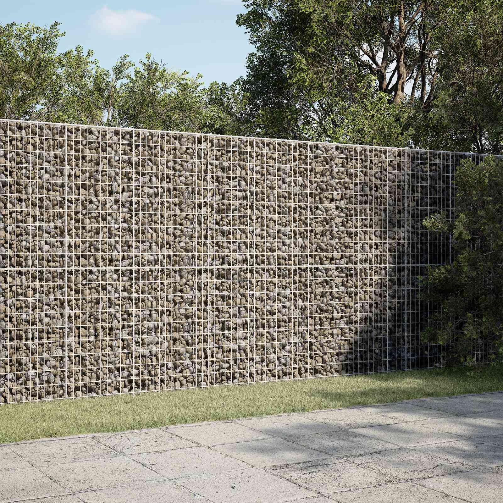 Gabion z žico 5 mm in mrežo 5x10 cm 300x10x200 cm