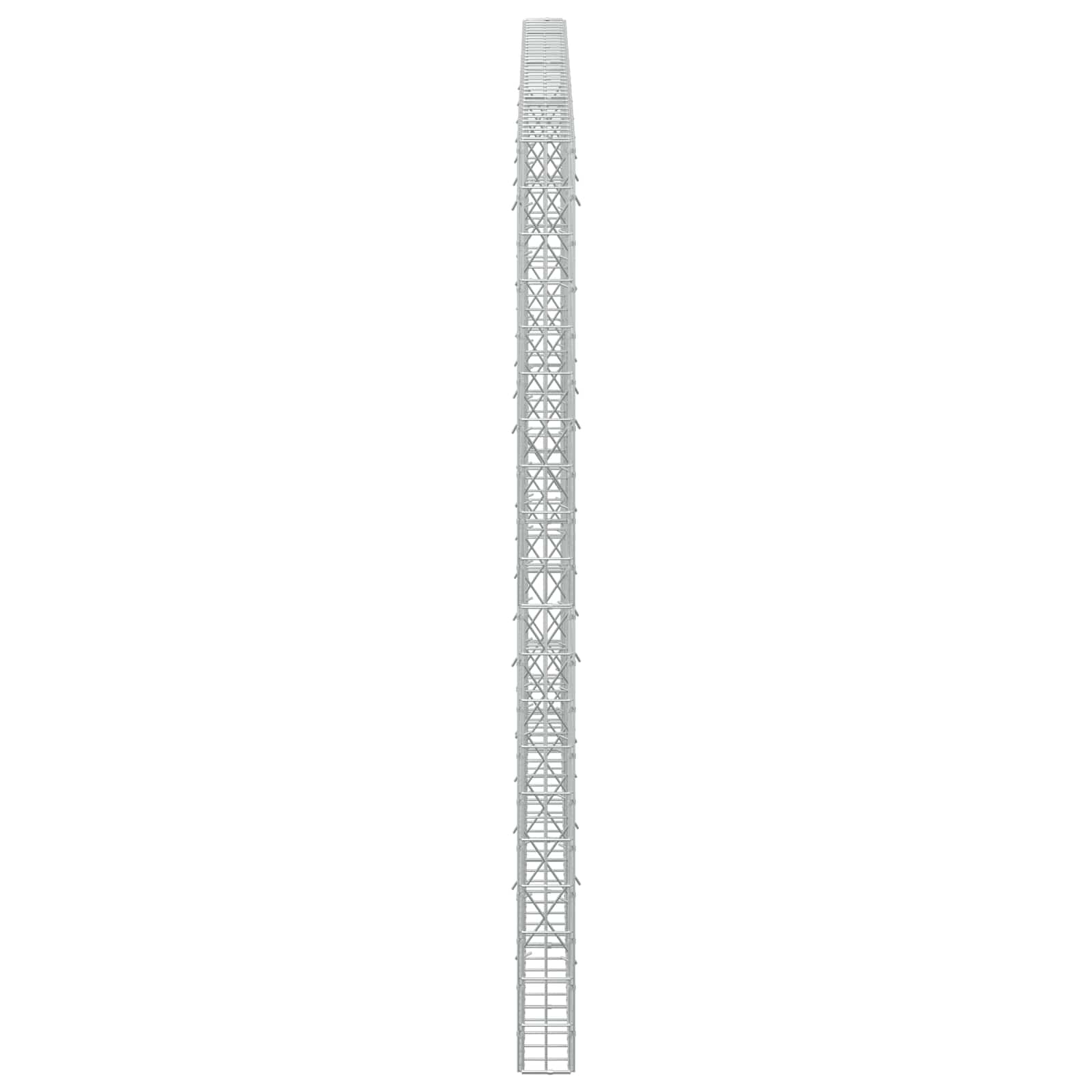 Gabion z žico 5 mm in mrežo 5x10 cm 350x10x200 cm