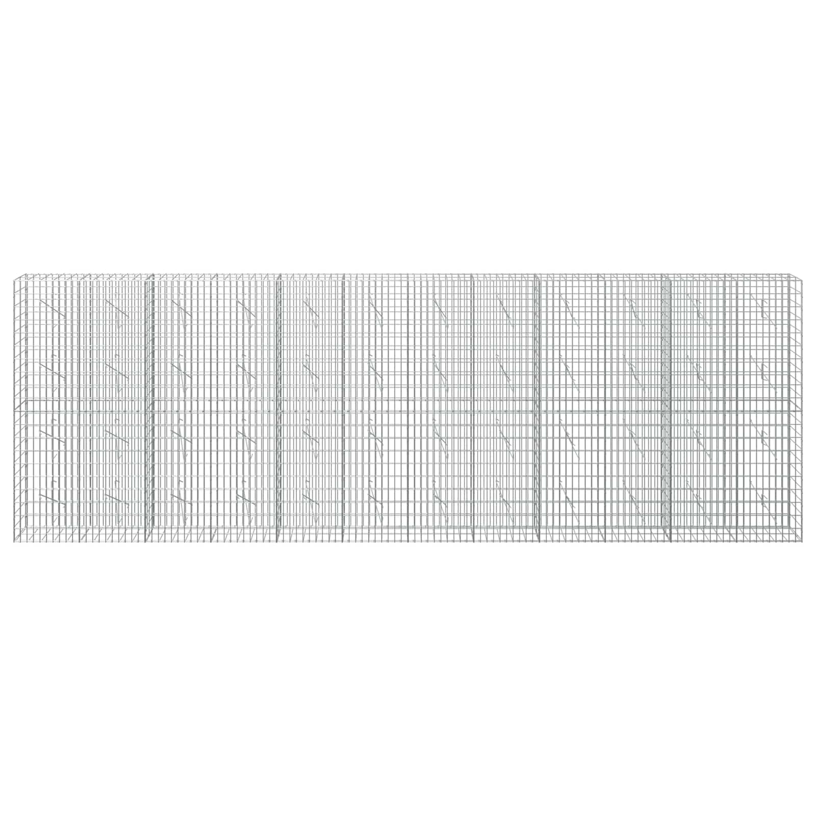 Gabion z žico 5 mm in mrežo 5x10 cm 600x10x200 cm