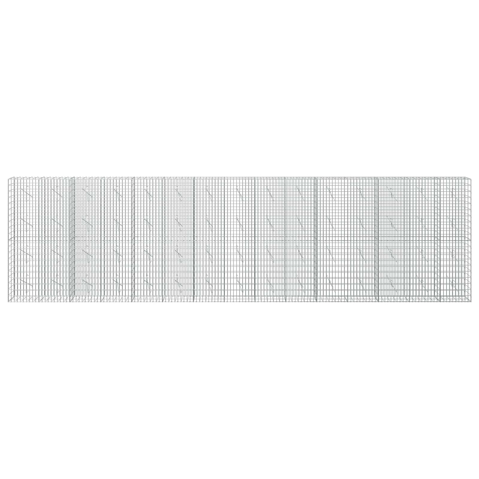 Gabion z žico 5 mm in mrežo 5x10 cm 750x10x200 cm