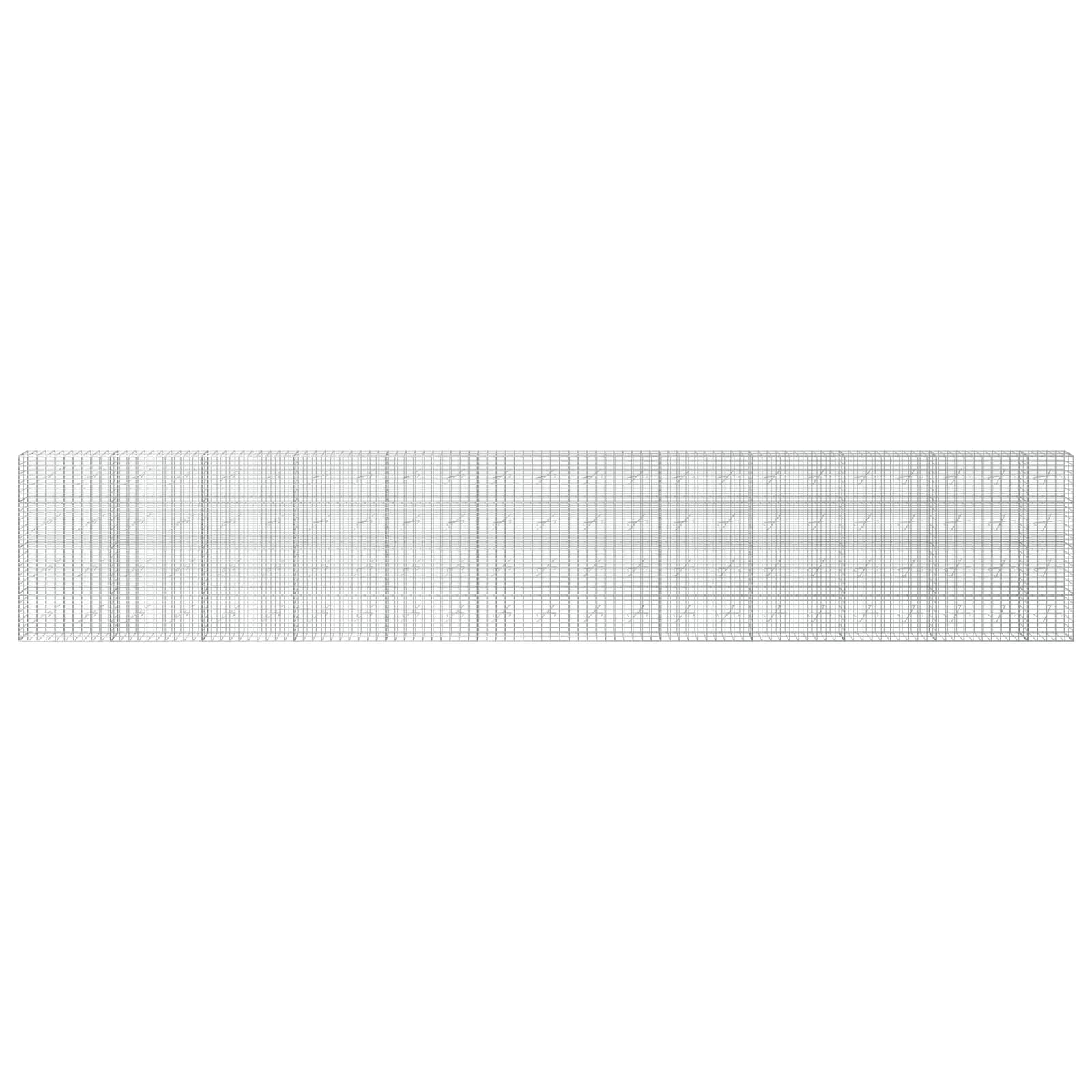 Gabion z žico 5 mm in mrežo 5x10 cm 1150x10x200 cm