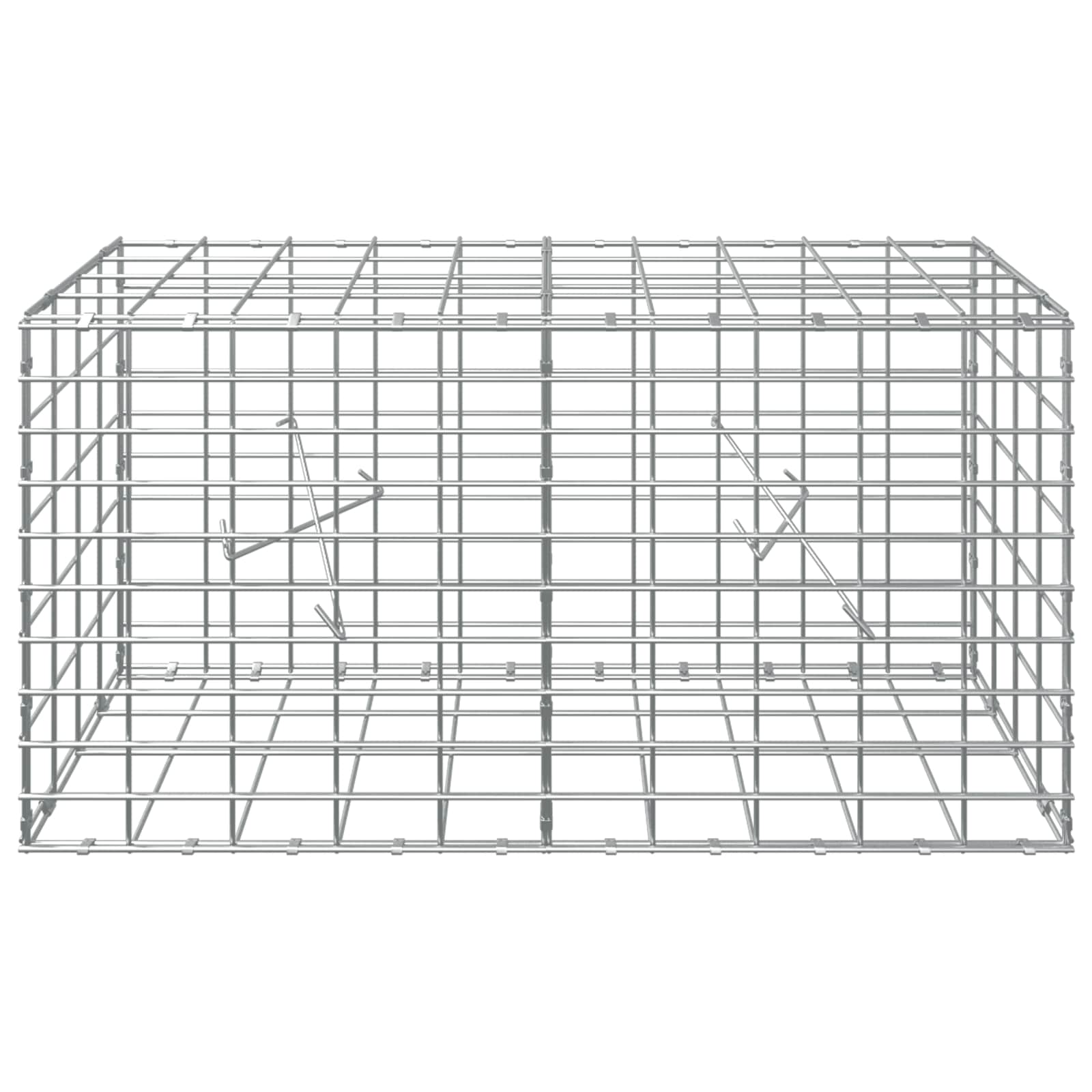Gabion z žico 5 mm in mrežo 5x10 cm 100x20x50 cm