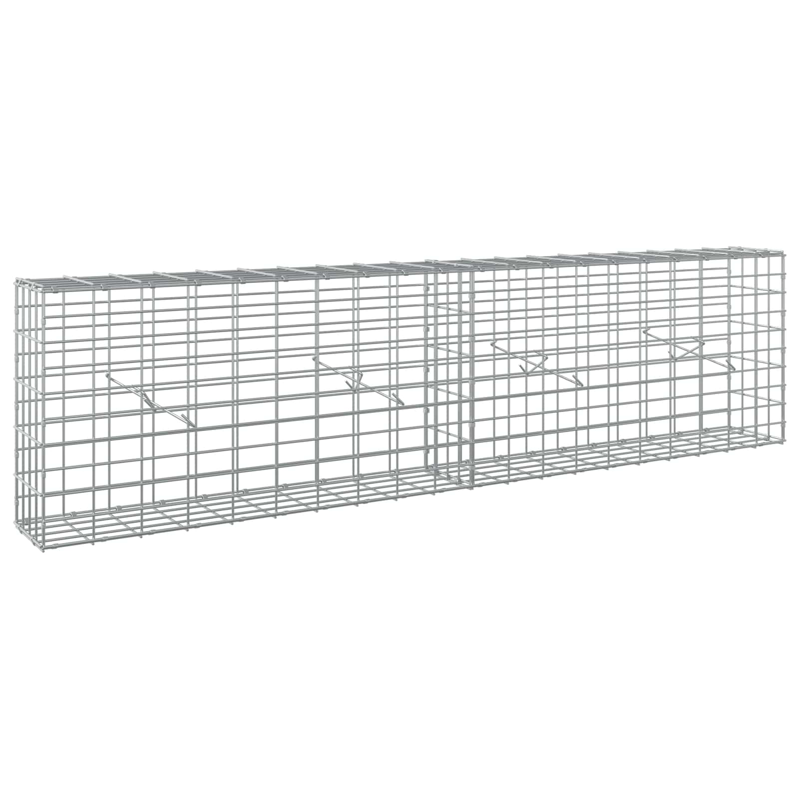 vidaXL Gabion s drátem 5 mm a síťkou 5x10 cm 200x20x50 cm