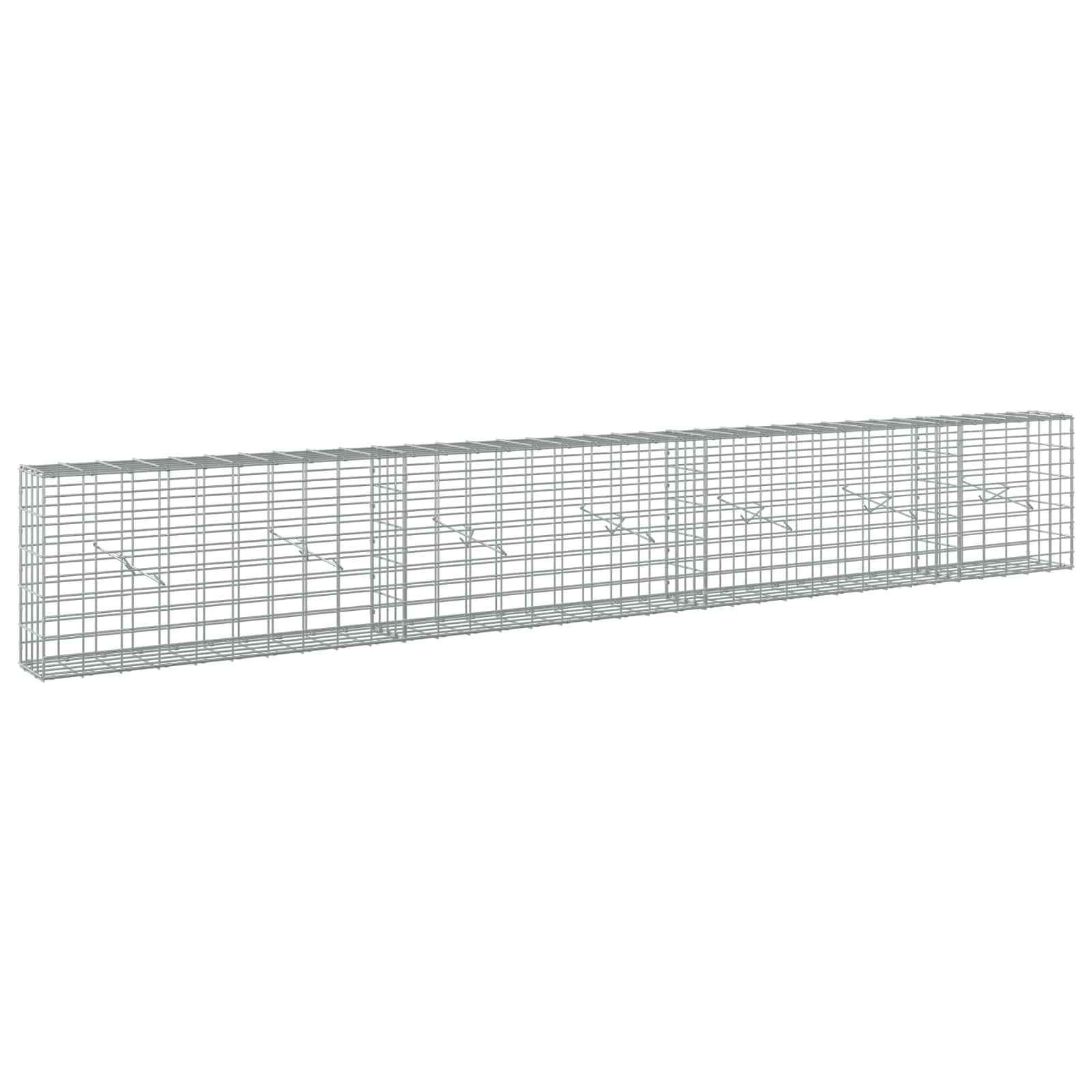 Gabion z žico 5 mm in mrežo 5x10 cm 350x20x50 cm