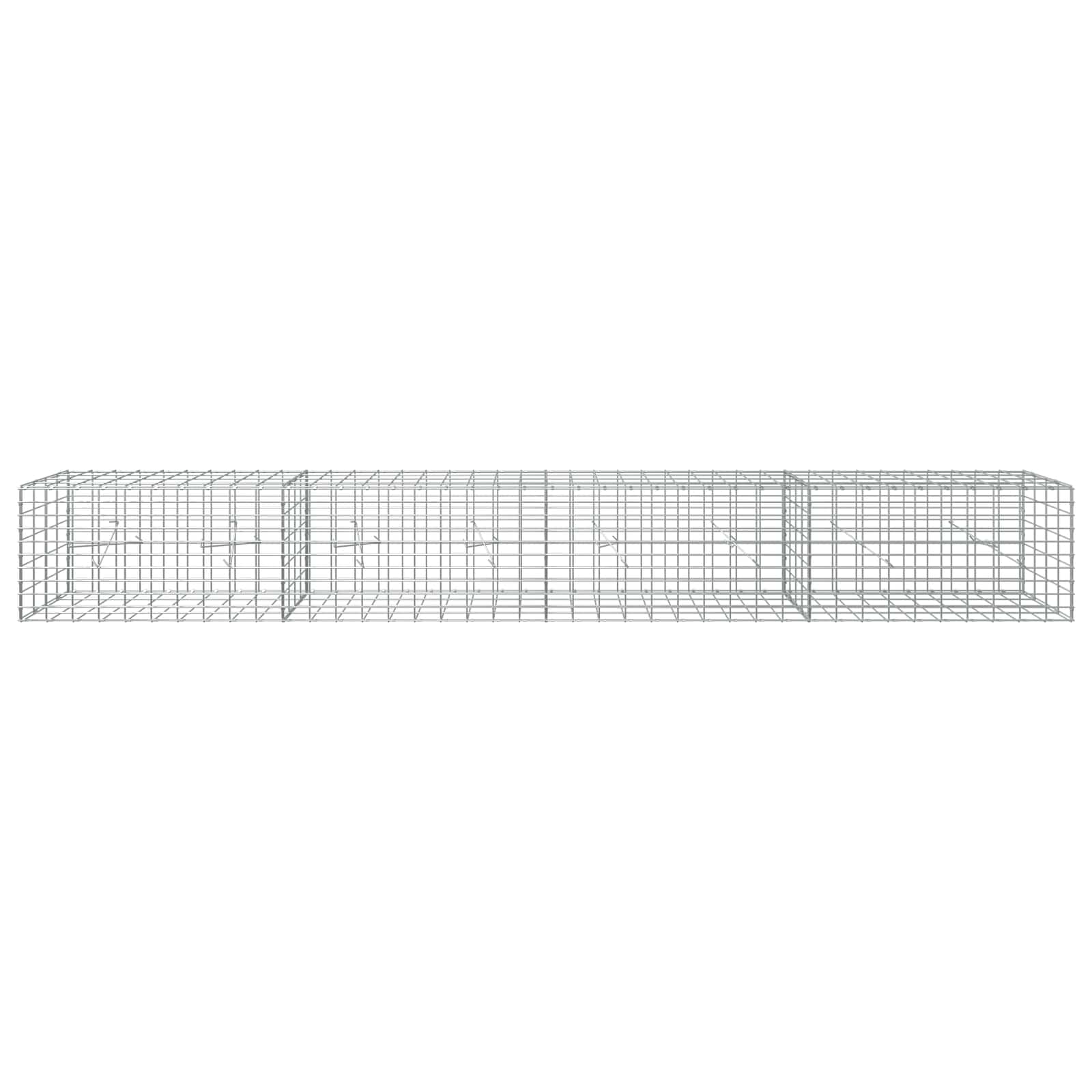 Gabion z žico 5 mm in mrežo 5x10 cm 400x20x50 cm