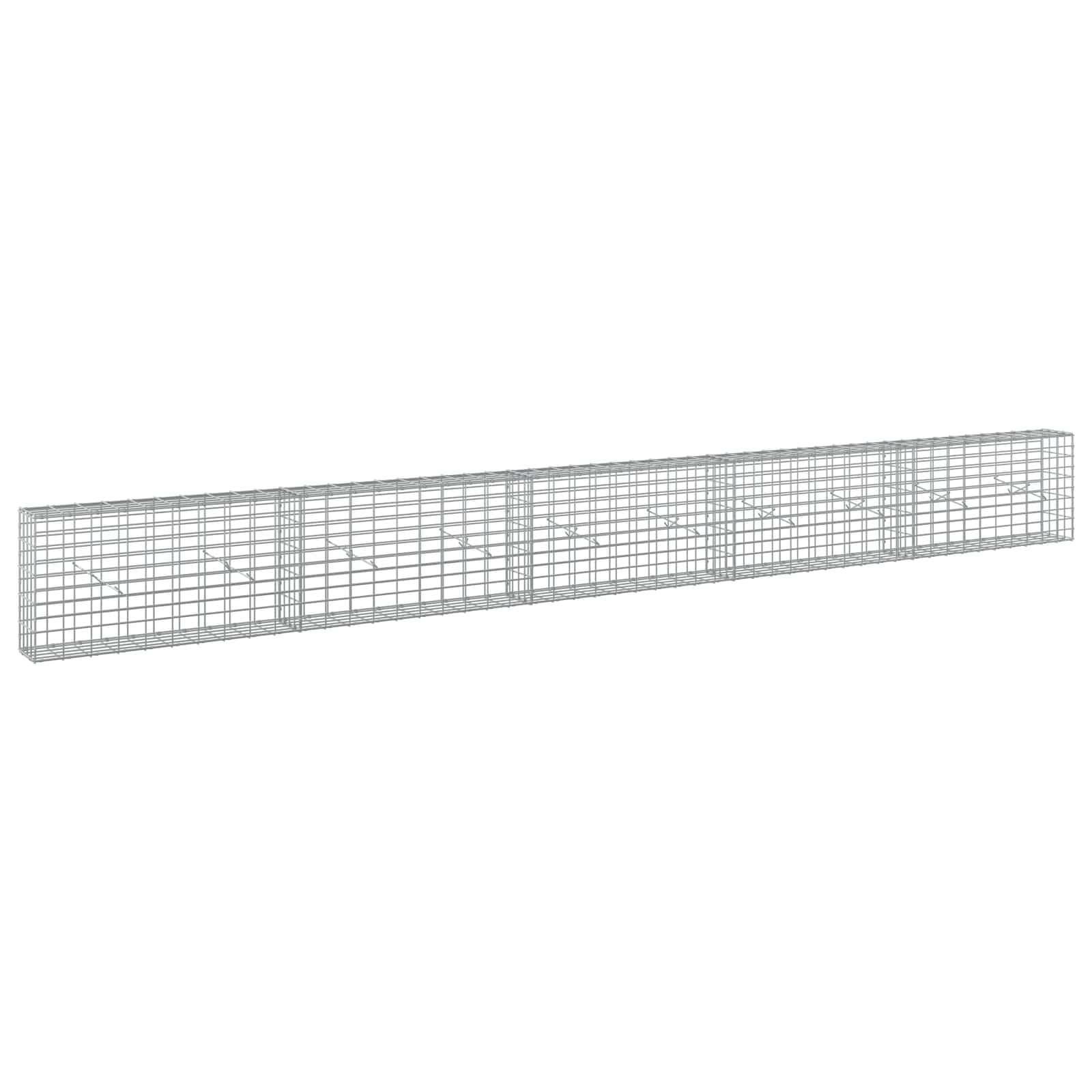 vidaXL Gabion s drátem 5 mm a síťkou 5x10 cm 500x20x50 cm