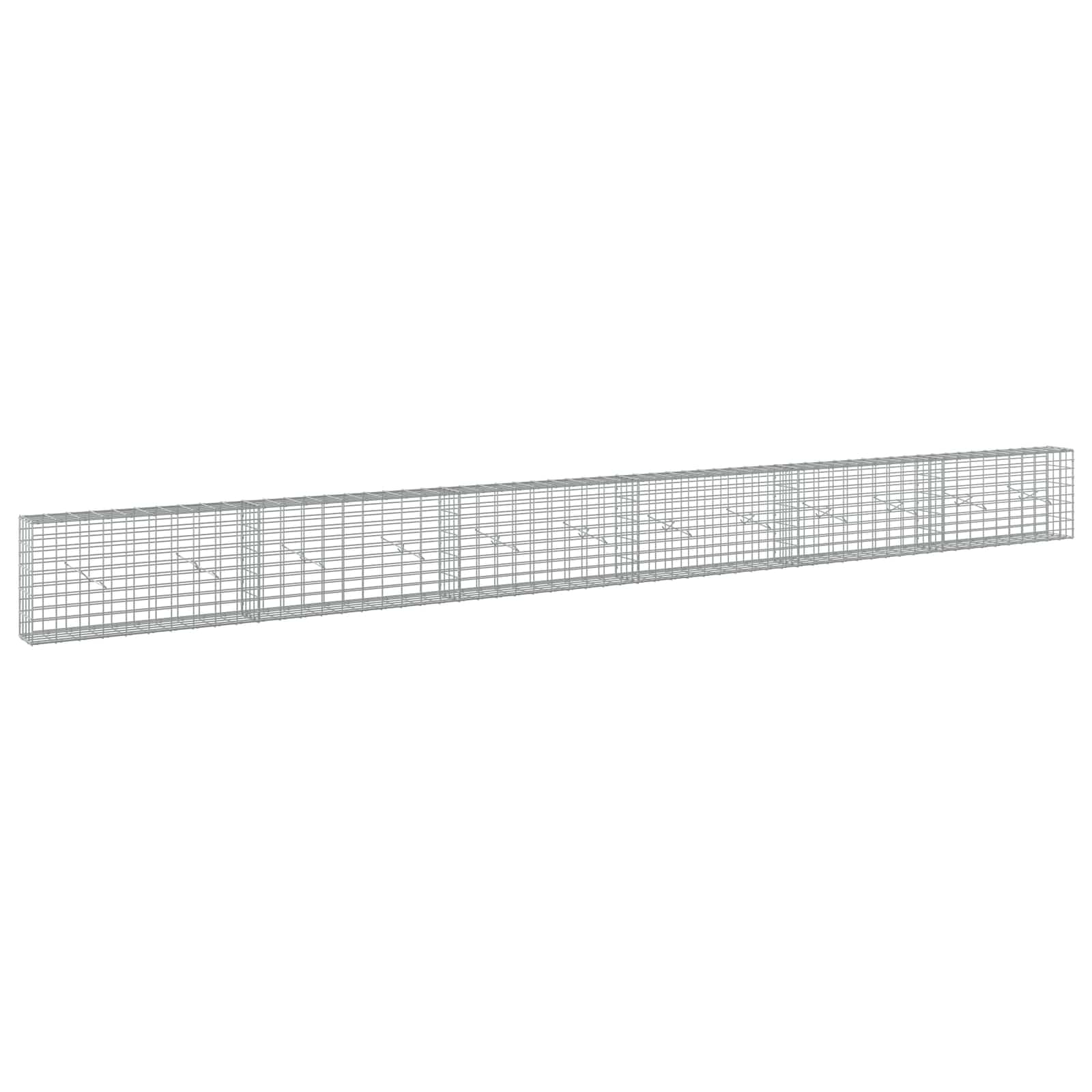 vidaXL Gabion s drátem 5 mm a síťkou 5x10 cm 600x20x50 cm