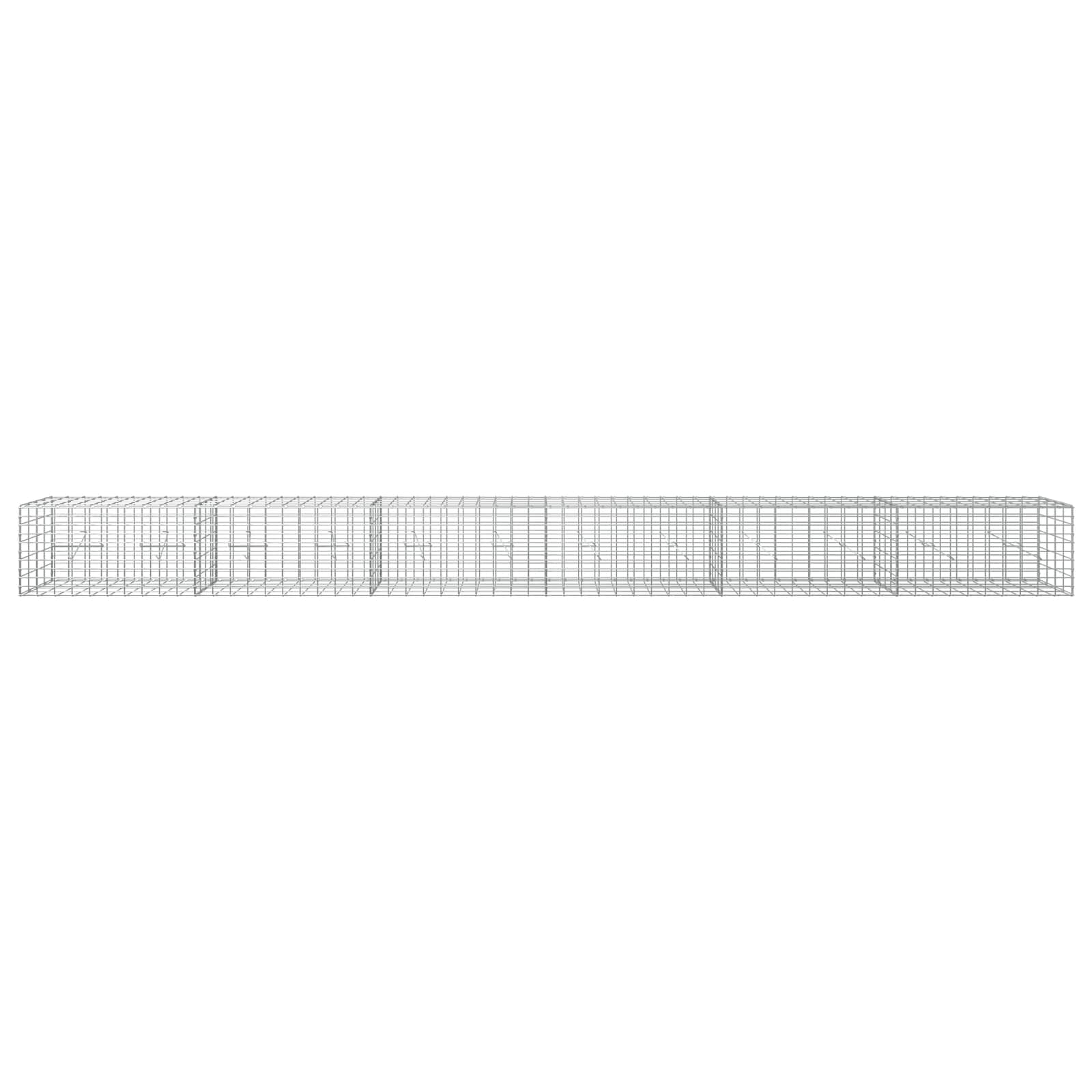 Gabion z žico 5 mm in mrežo 5x10 cm 600x20x50 cm